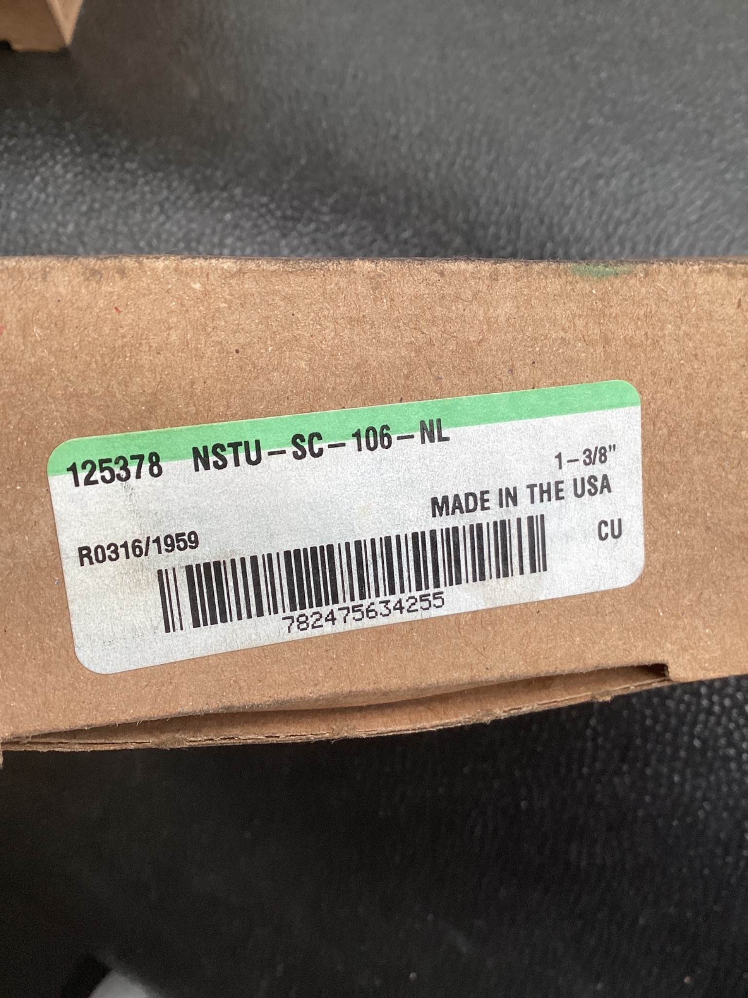 DODGE NSTU-SC-106-NL Take-Up Bearing Unit 1-3/8" Bore Cast Iron NEW 6