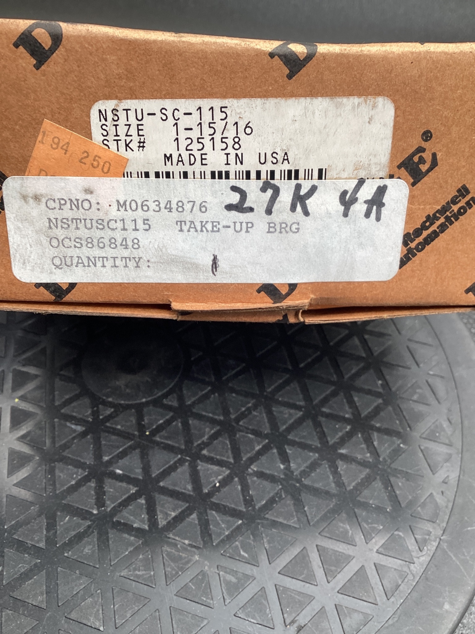 DODGE RDC-046077 Spherical Roller Bearing 2-15/16" Bore Pillow Block NEW 6