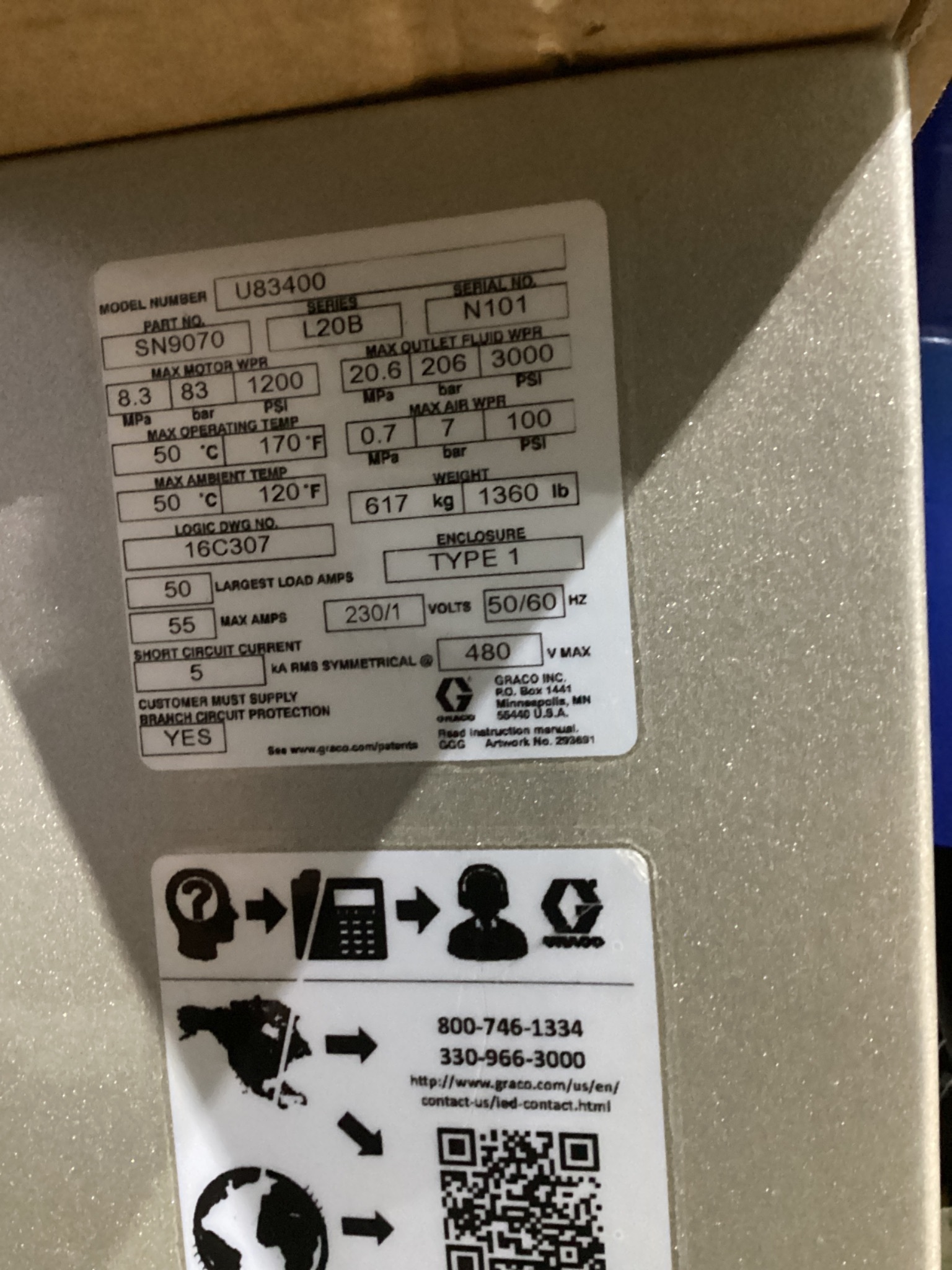 GRACO Hydraulic Fixed Ratio System, 1:1 Ratio, Model HFRSA1, HFR - NEW 5
