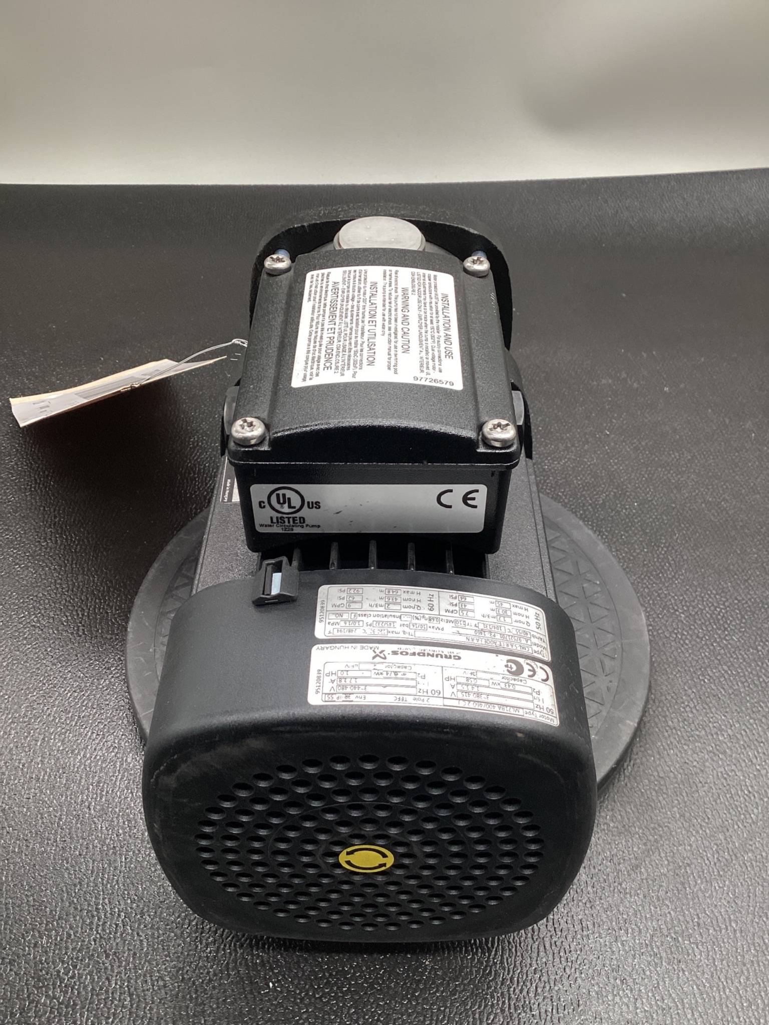 GRUNDFOS ML71BA400/460-2C-J 0.58HP Electric Motor Pump NEW 1