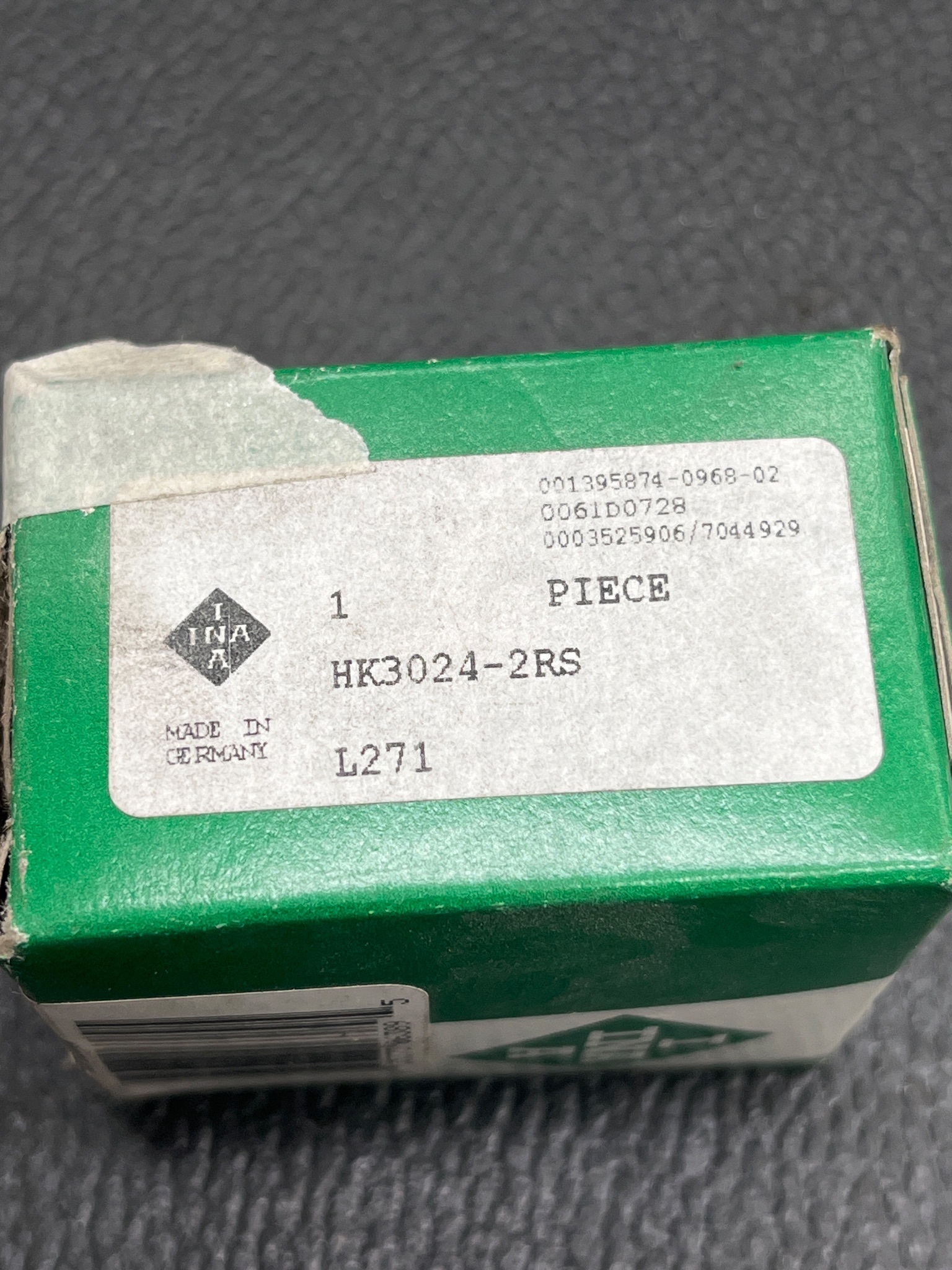 INA HK3024‑2RS Drawn Cup Needle Roller Bearing NEW 4