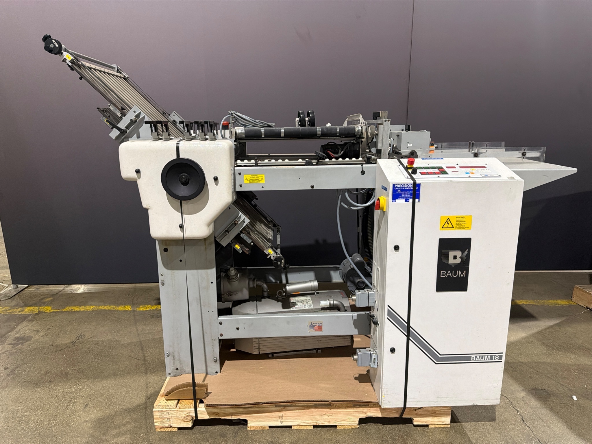 BAUM 18 High‑Speed Paper Folding Machine USED 0