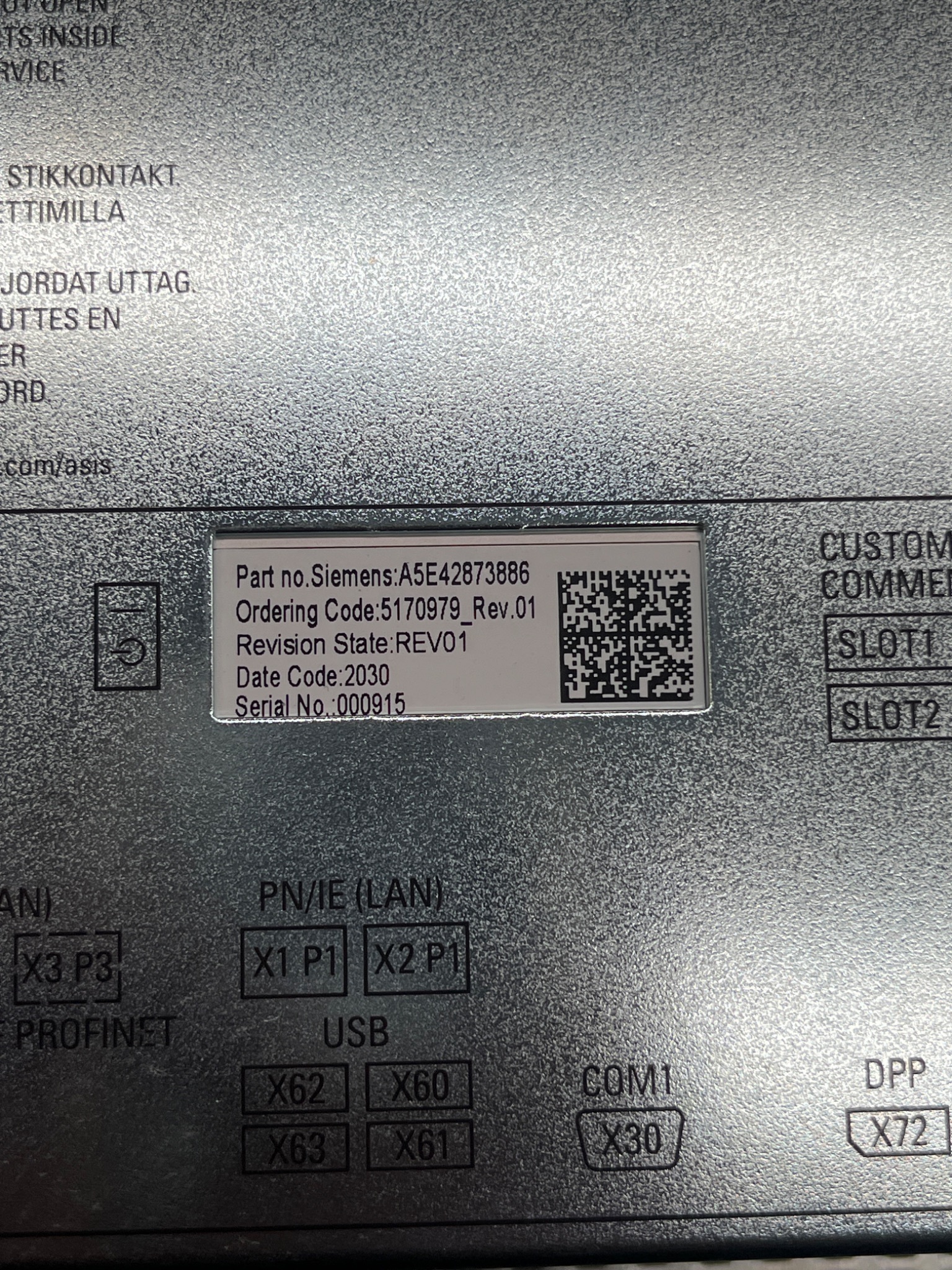 SIEMENS 6AV7260‑0GM40‑0FA6 SIMATIC IPC677D 15" Touch Panel PC USED 5