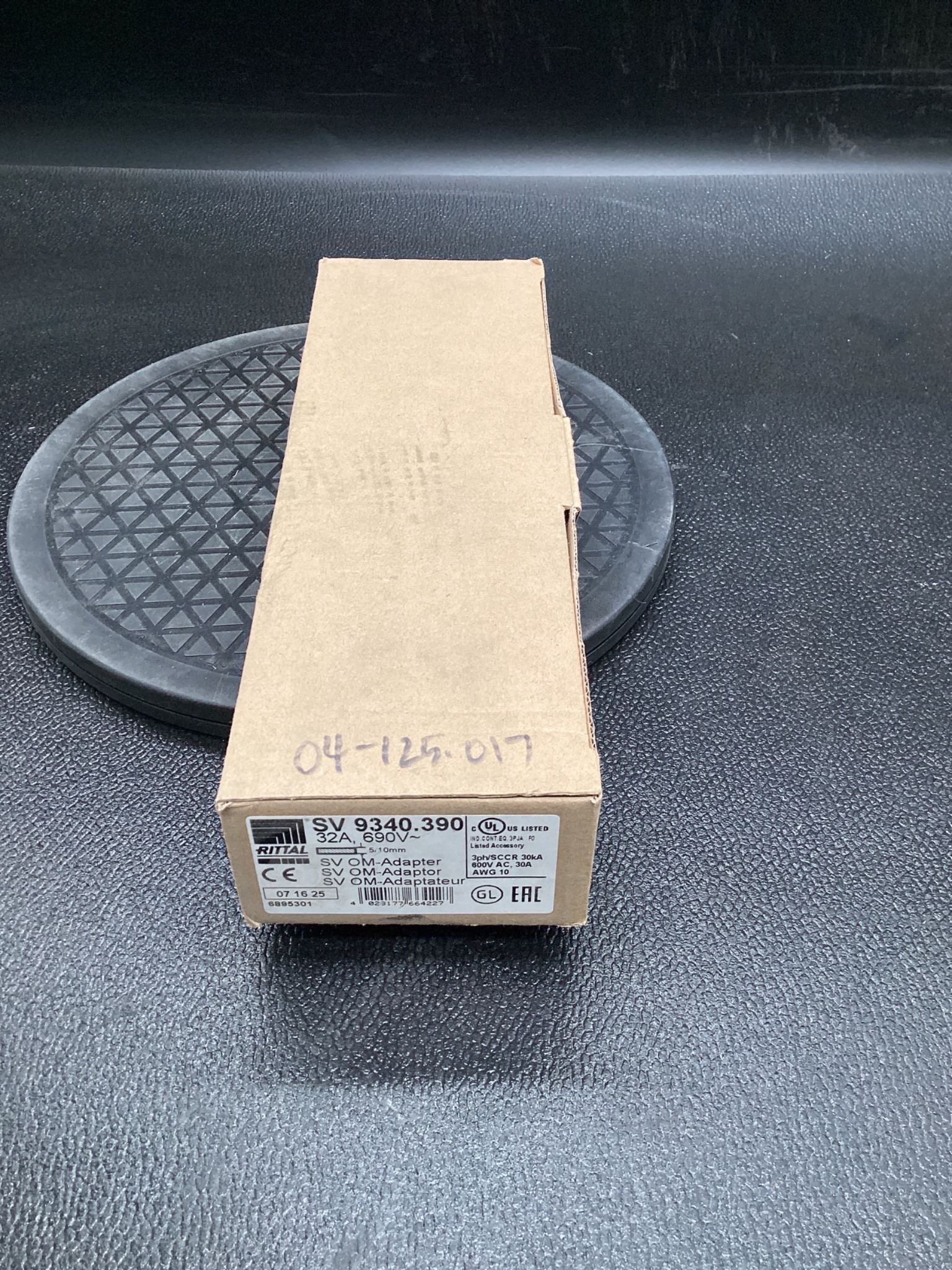 RITTAL SV 9340.390 SV OM Adapter 32A 690V NEW 0