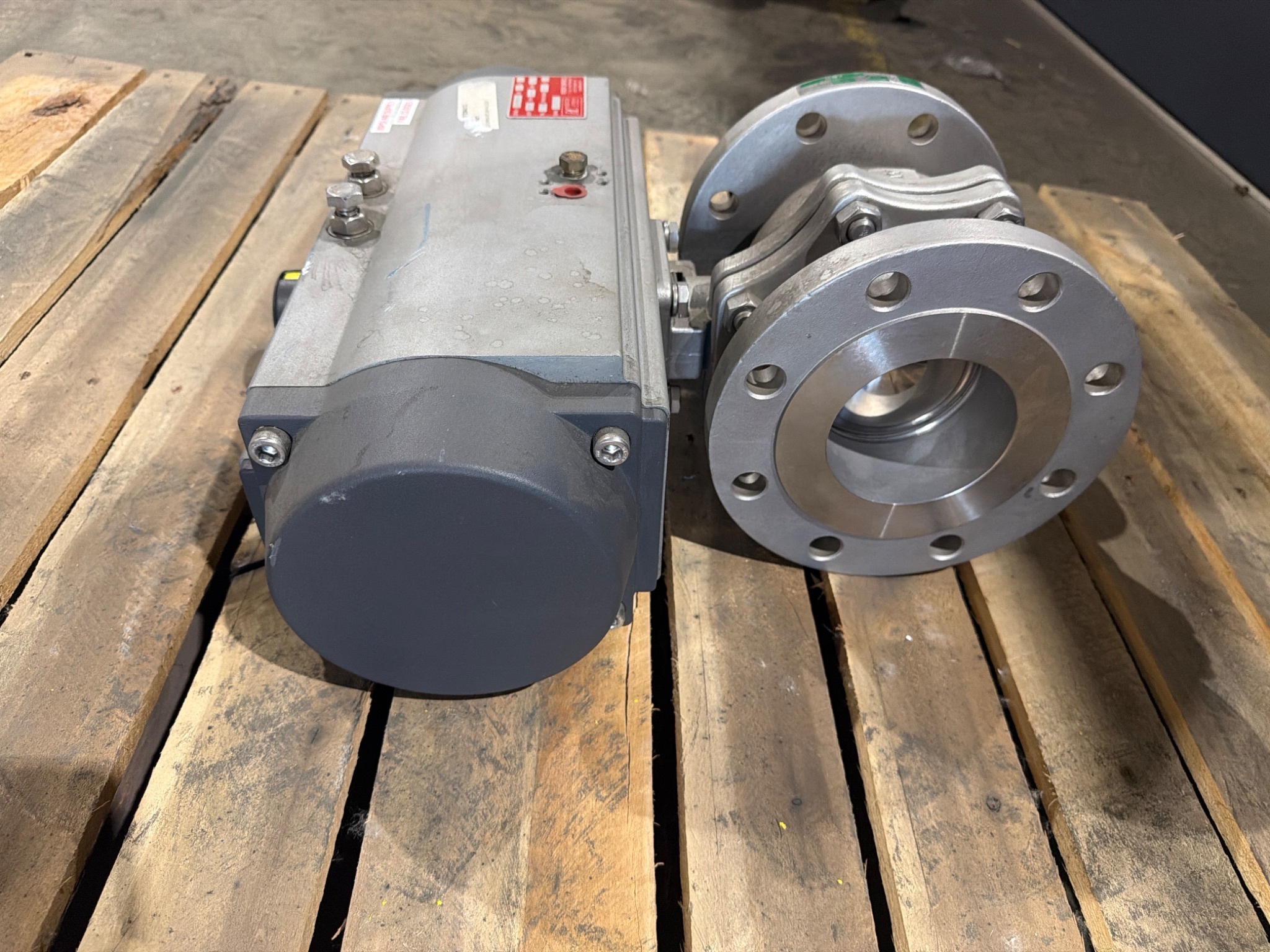 FNW 600C 4" CF8M Ball Valve Class 150 with Rencor Pneumatic Actuator NEW 2