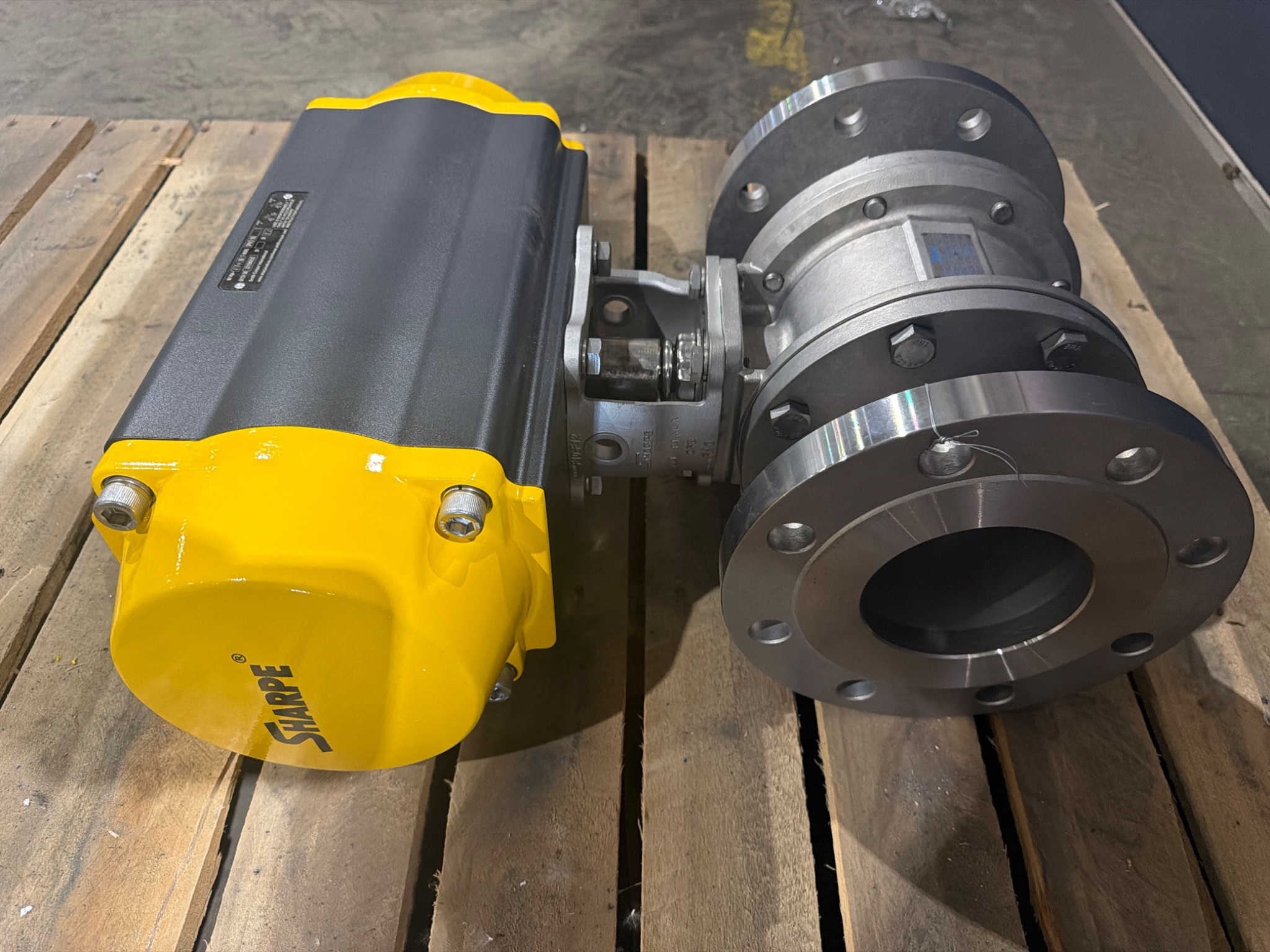 Sharpe SPN II 160 Pneumatic Ball Valve Assembly 3" Class 150 316 SS NEW 3