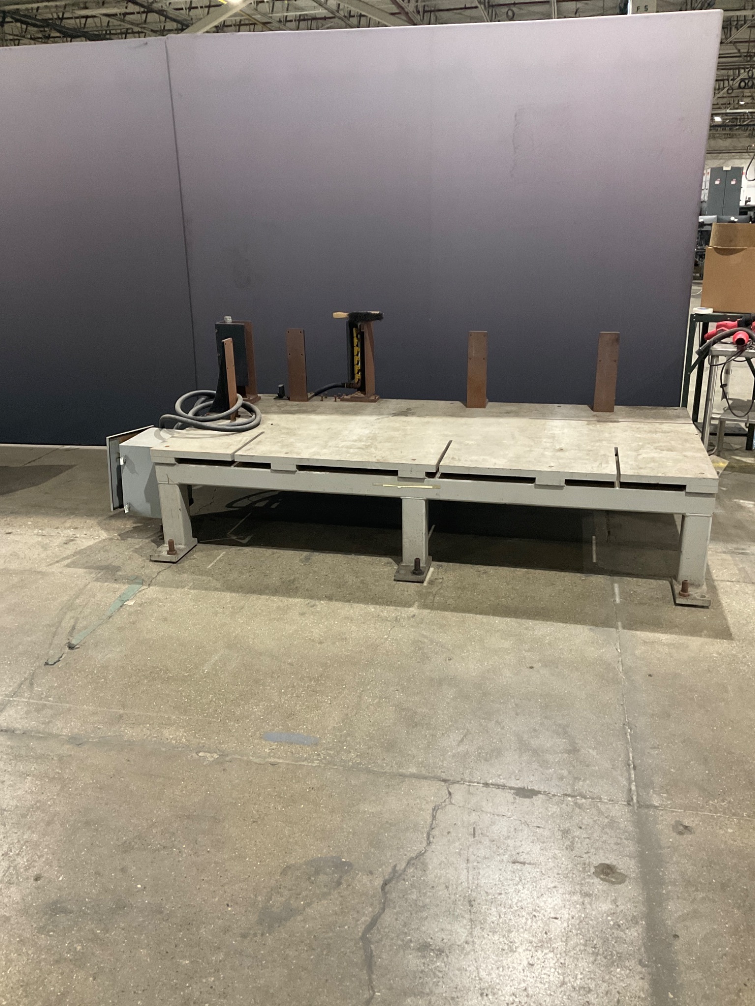 WAYNE TRAIL 46964 Steel T‑Slot Fabrication / Welding Table USED 0