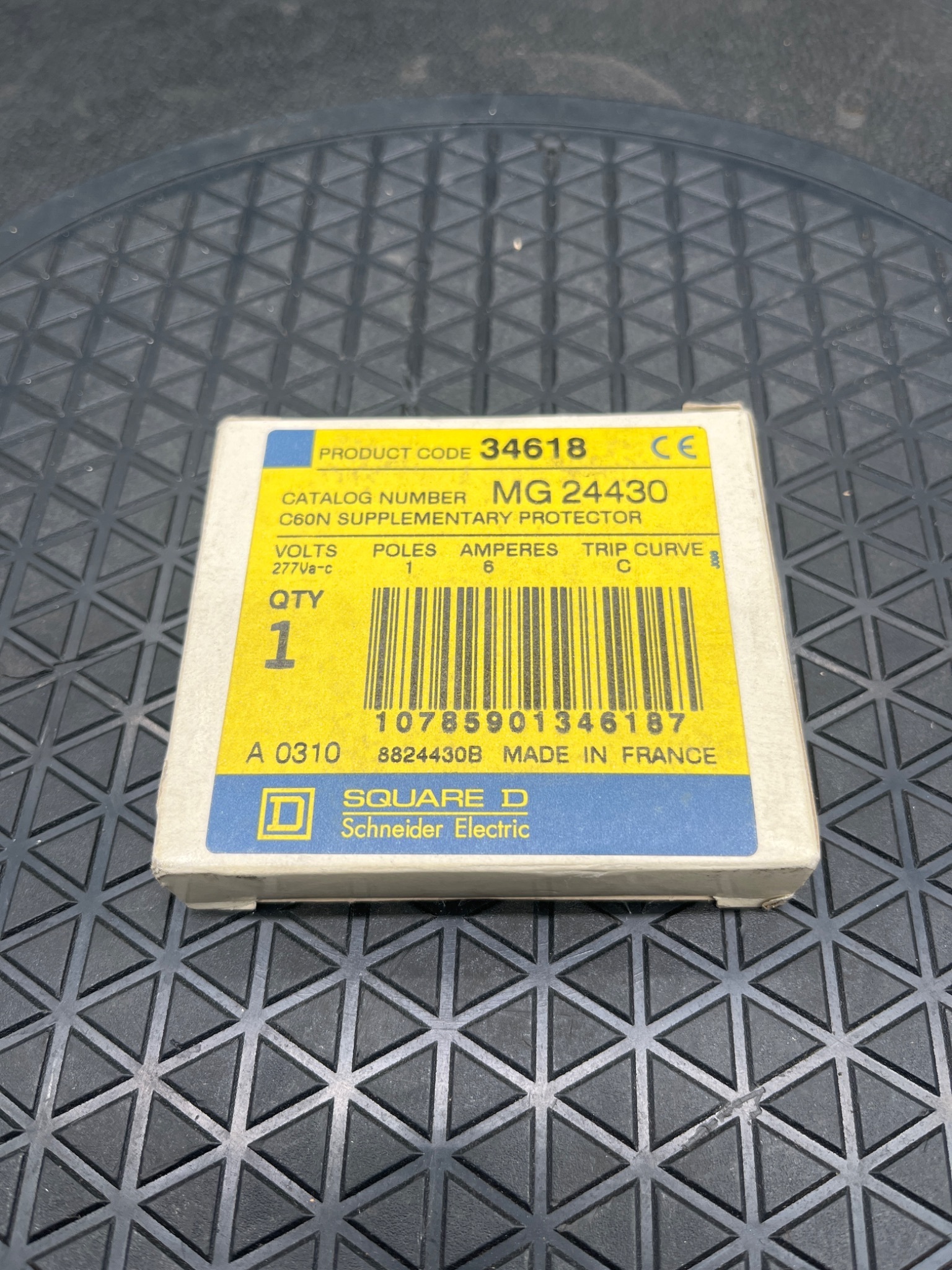 Square D MG24430 C60N Miniature Circuit Breaker 6A 1 Pole NEW 0