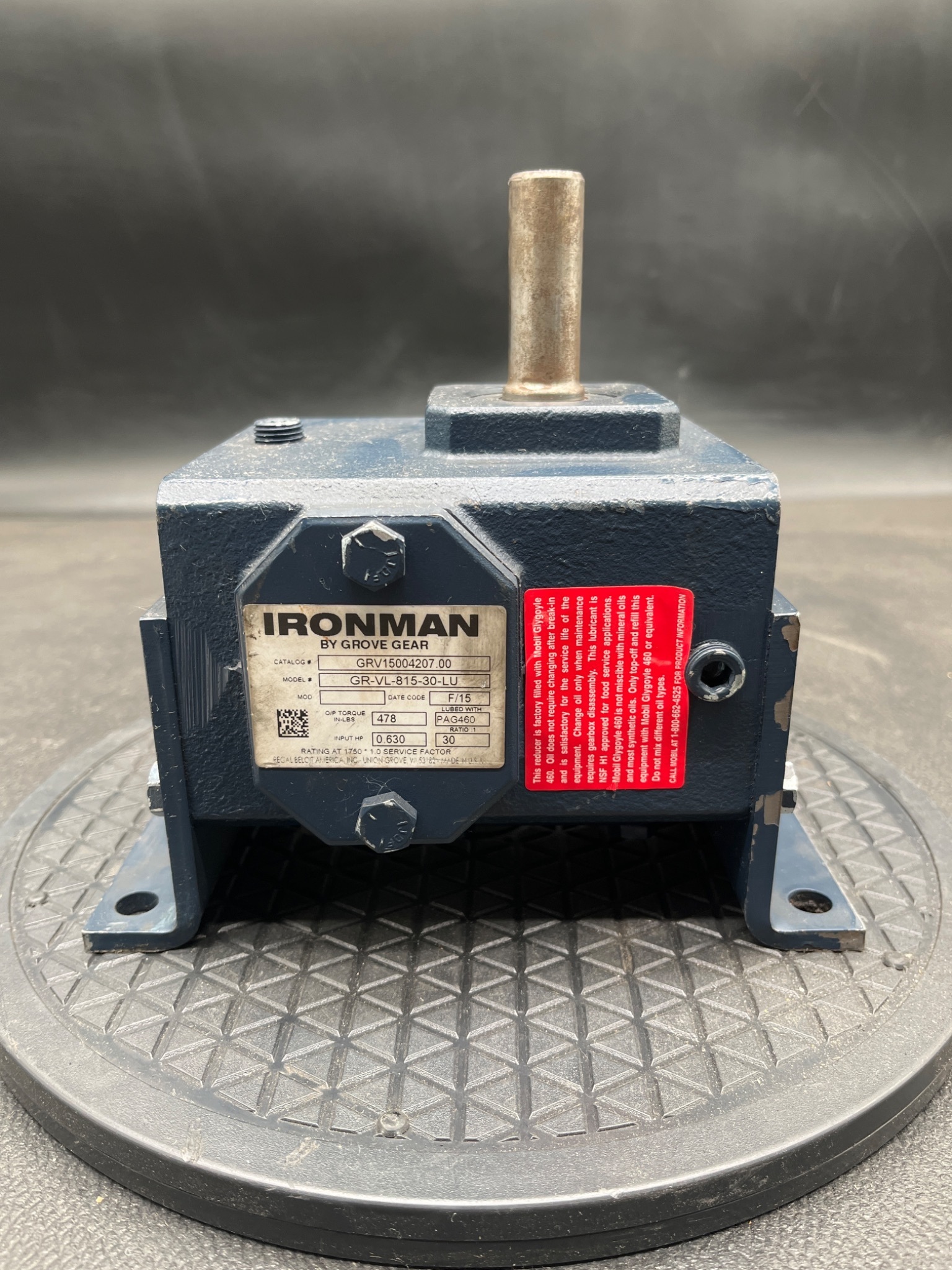 GROVE GEAR GR-VL-815-30-LU Gear Reducer USED 0