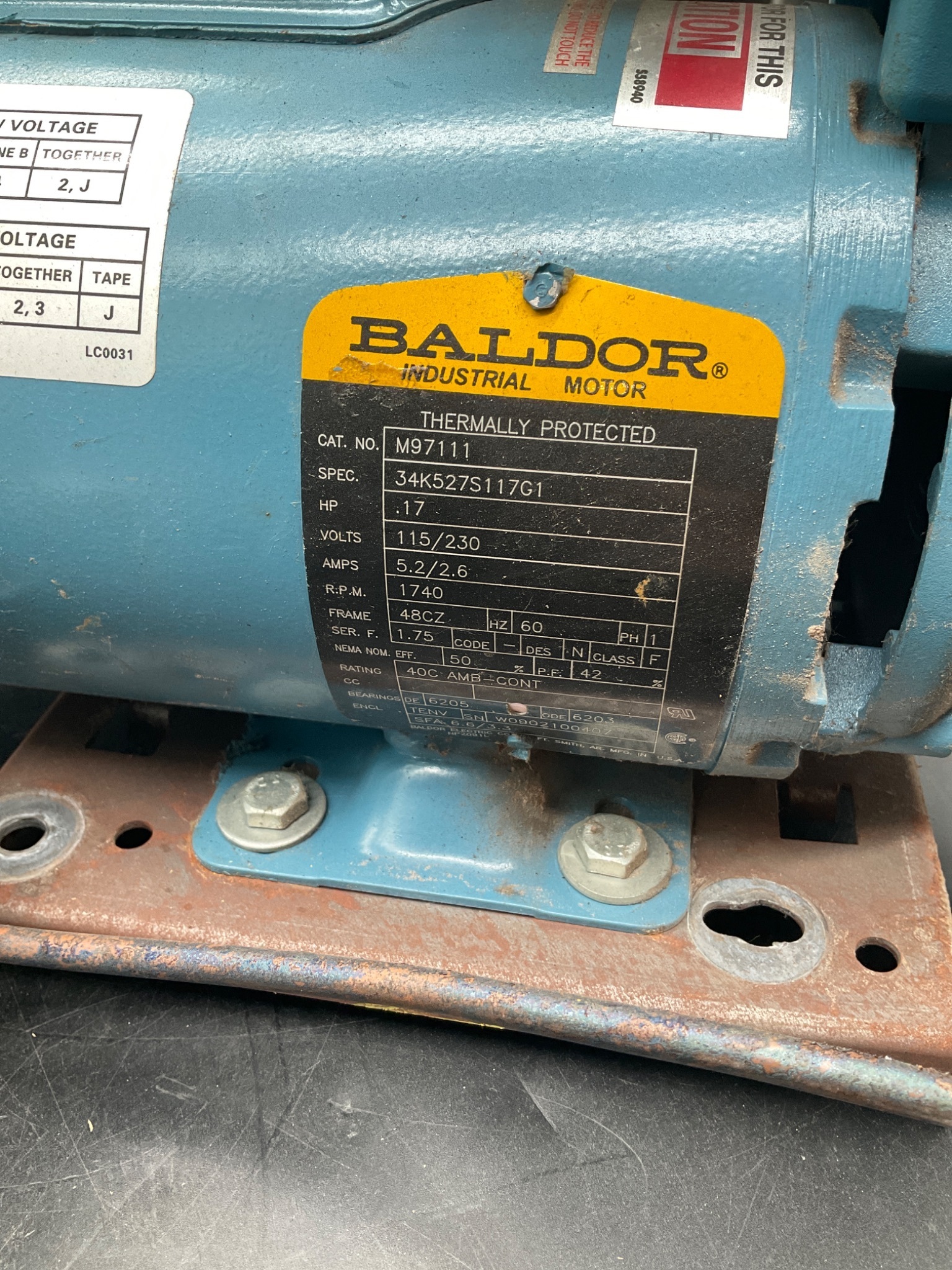 GENERAL OL1-1016AC Air Compressor USED 5