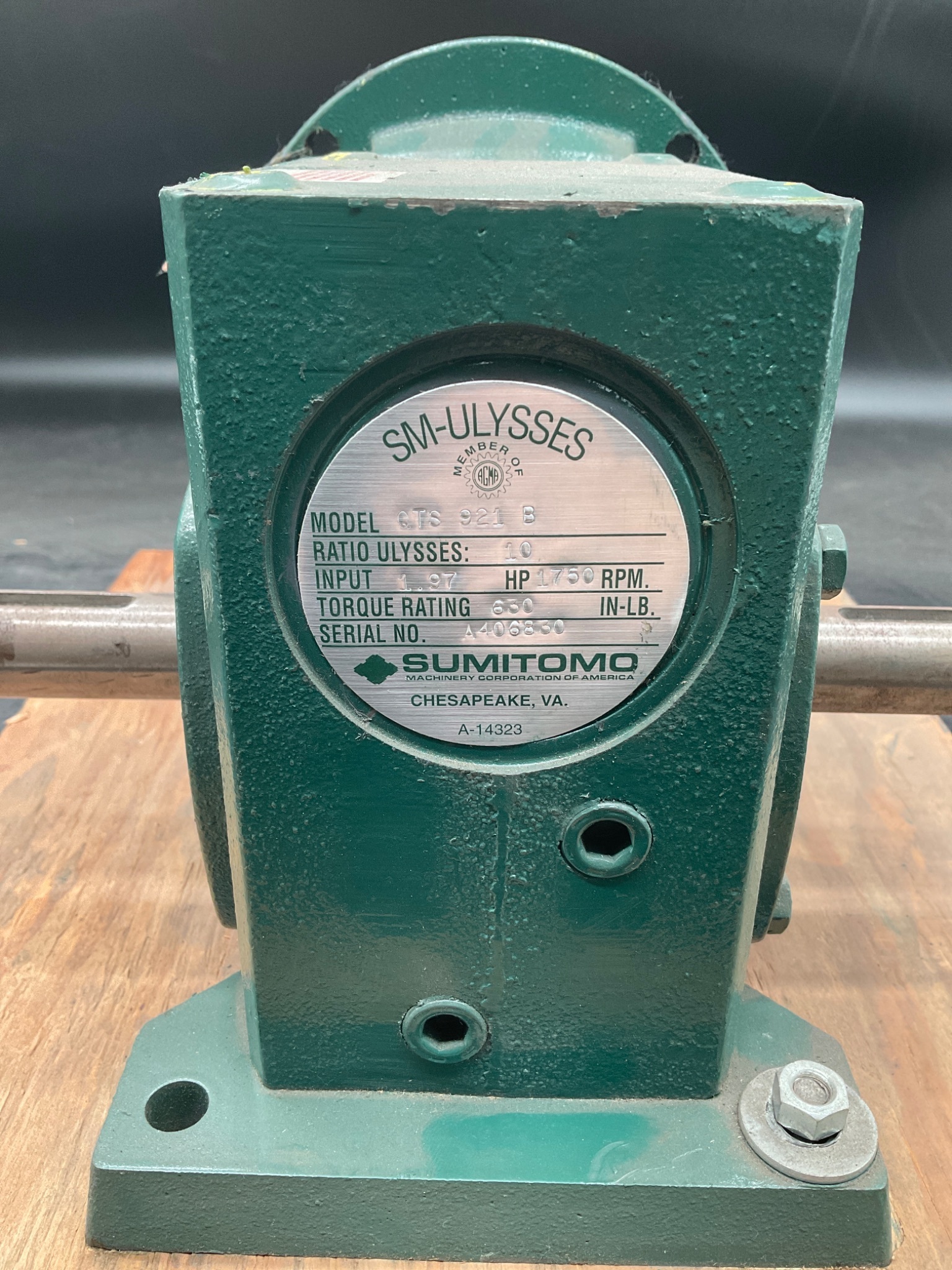 SUMITOMO QTS921B Gear Reducer USED 5