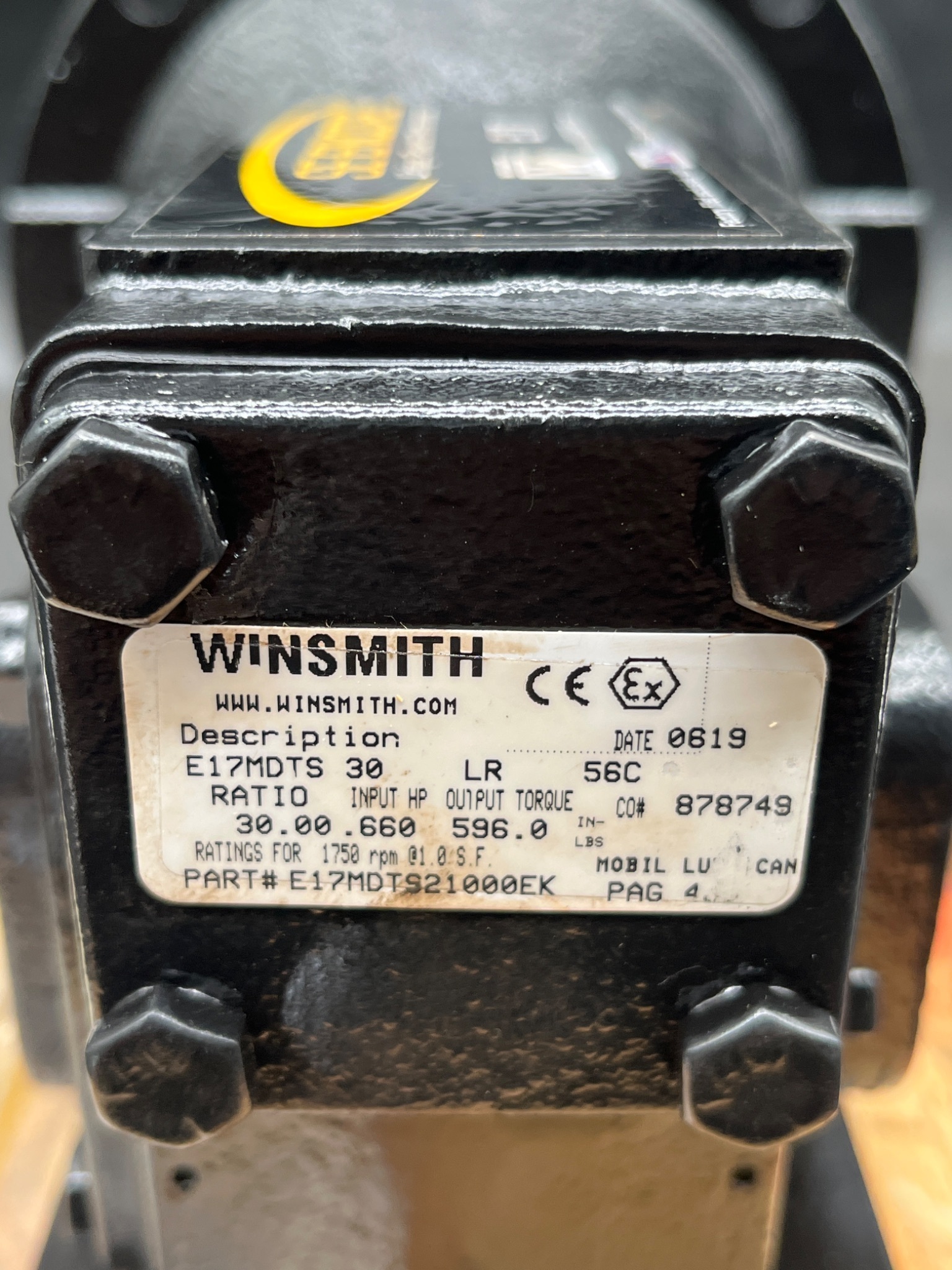 WINSMITH E17MDTS30-LR-56C Gear Reducer NEW 4