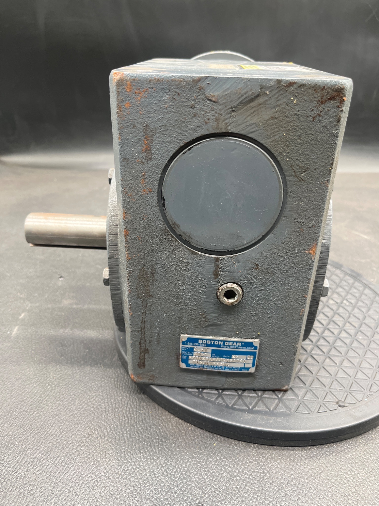 BOSTON GEAR F73025KB7J CMBA140TU Gear Reducer 25:1 C-Face USED 3