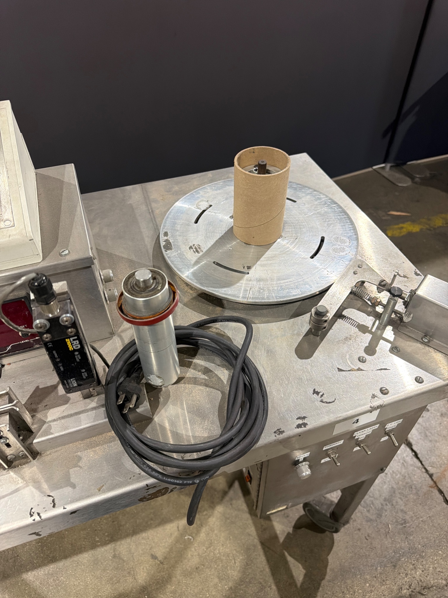 HB REGISTRATION Label Counting and Rewinding Processing Table USED 4