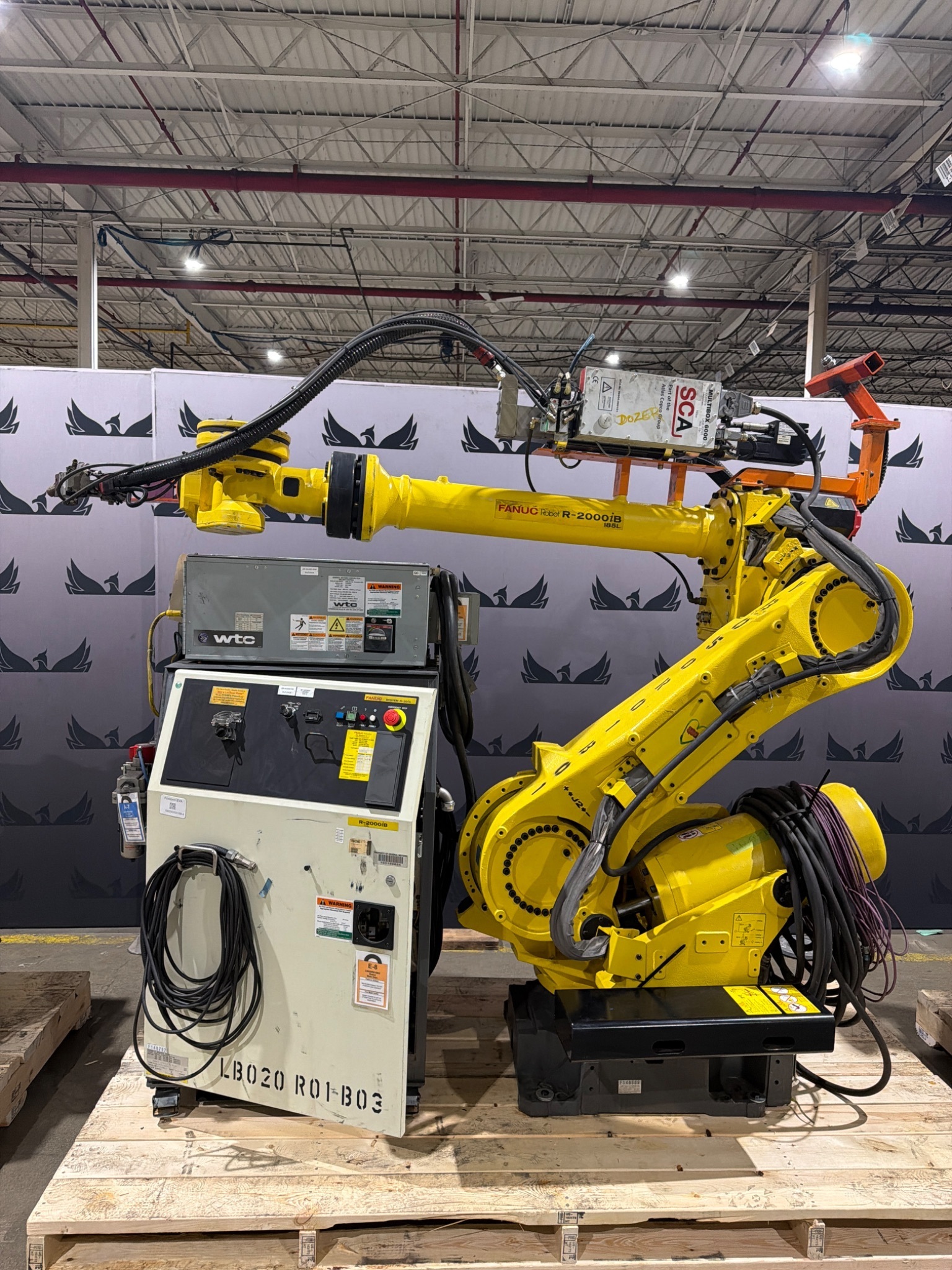 FANUC R‑2000iB/185L Robot w/ R‑30iA & WTC Weld Controller; USED 0