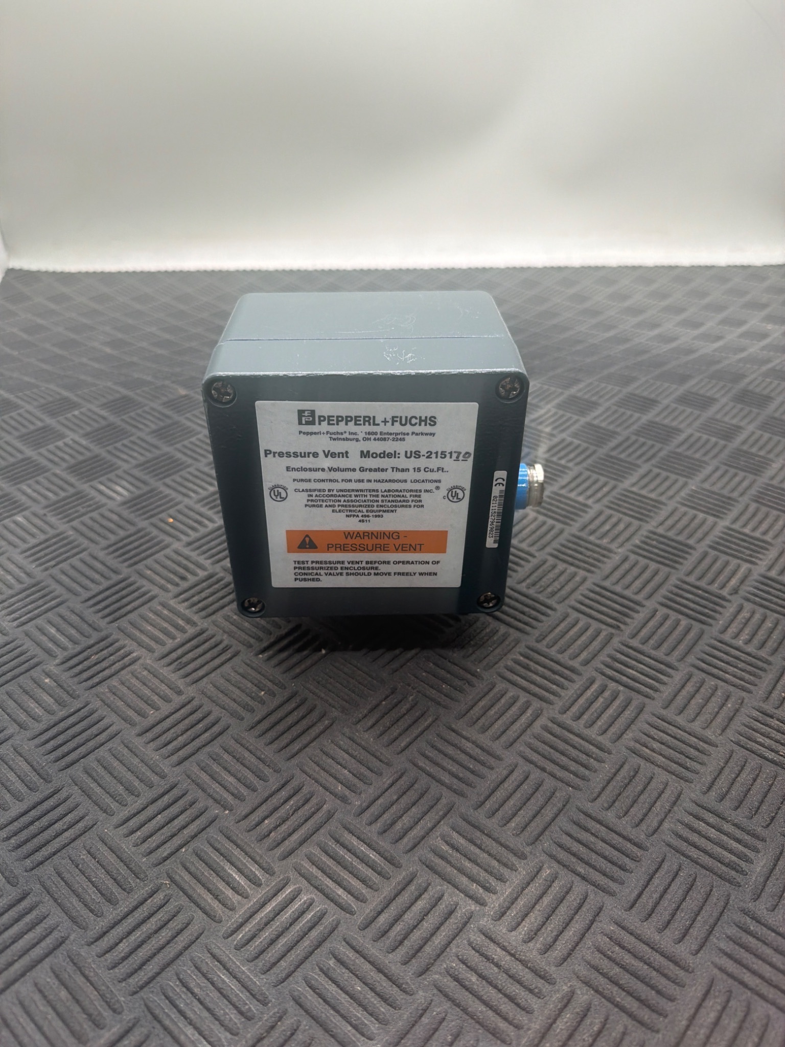 PEPPERL+FUCHS US‑215170‑Y906886 Hazardous Location Pressure Vent - NEW 5