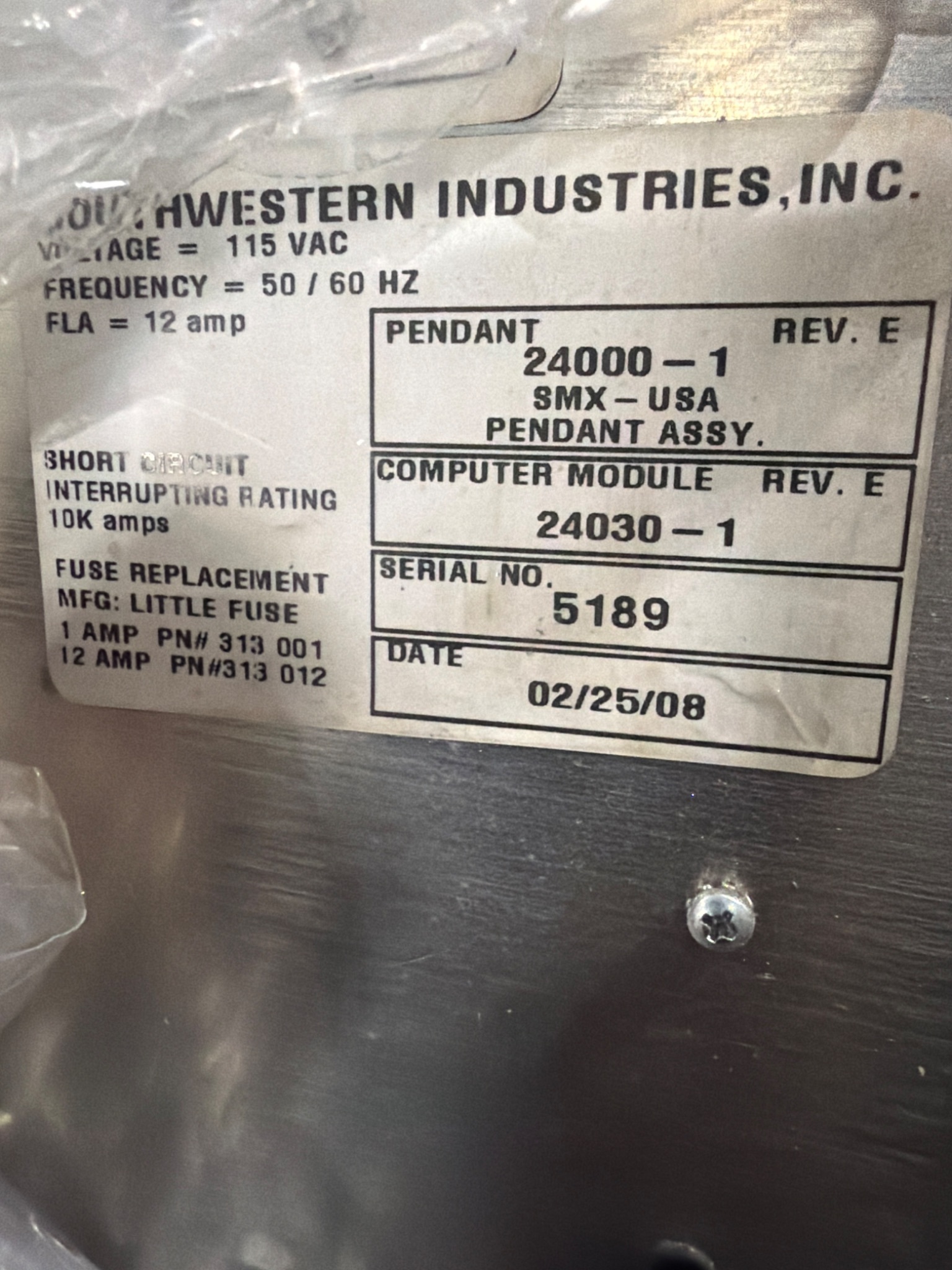 SOUTHWESTERN INDUSTRIES TRAK K3SX CNC Vertical Mill 3PH 220V USED 8