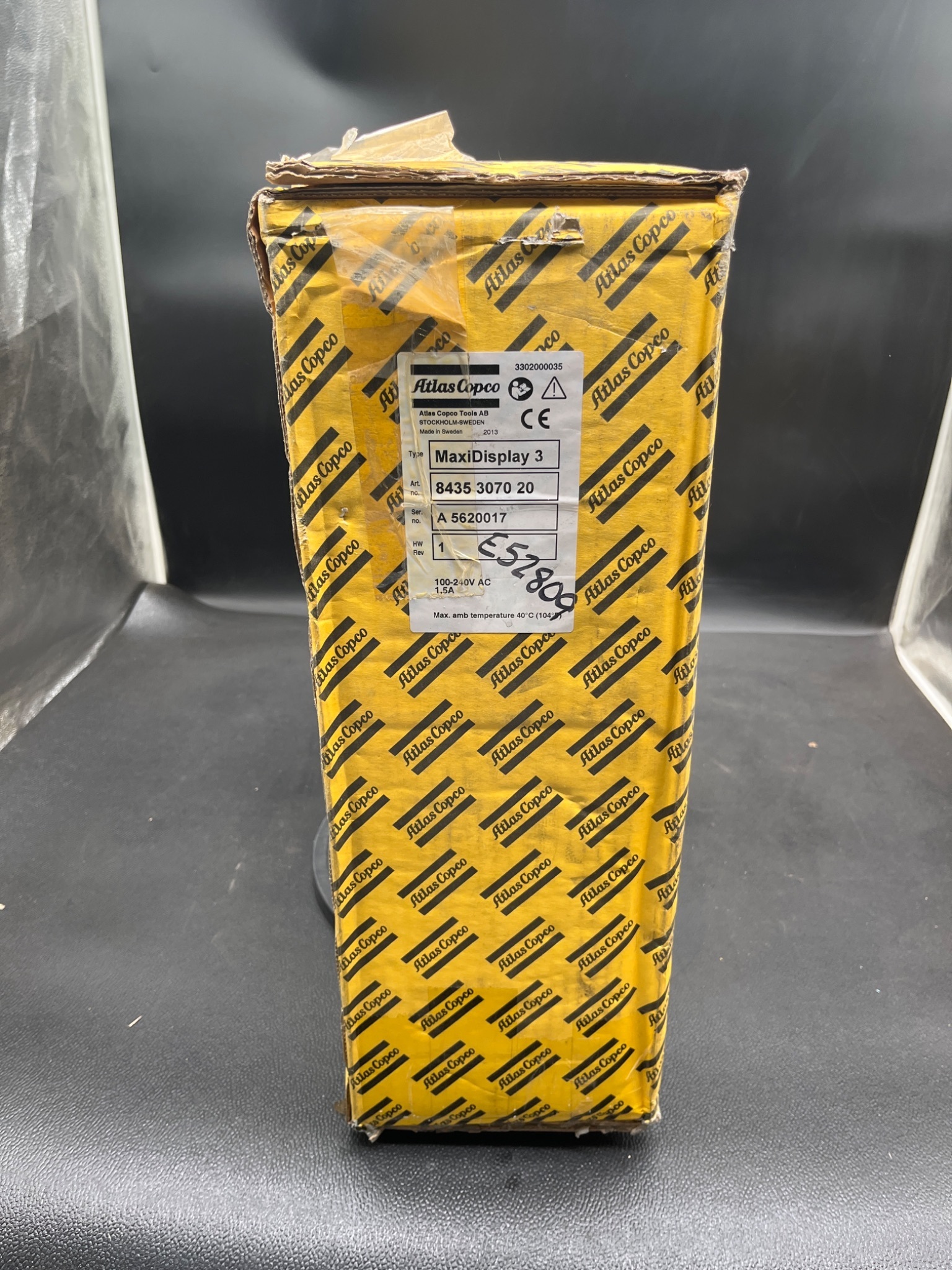 ATLAS COPCO 8435 3070 20 MaxiDisplay 3 HMI Display Panel 19V DC 100–240V AC NEW 0