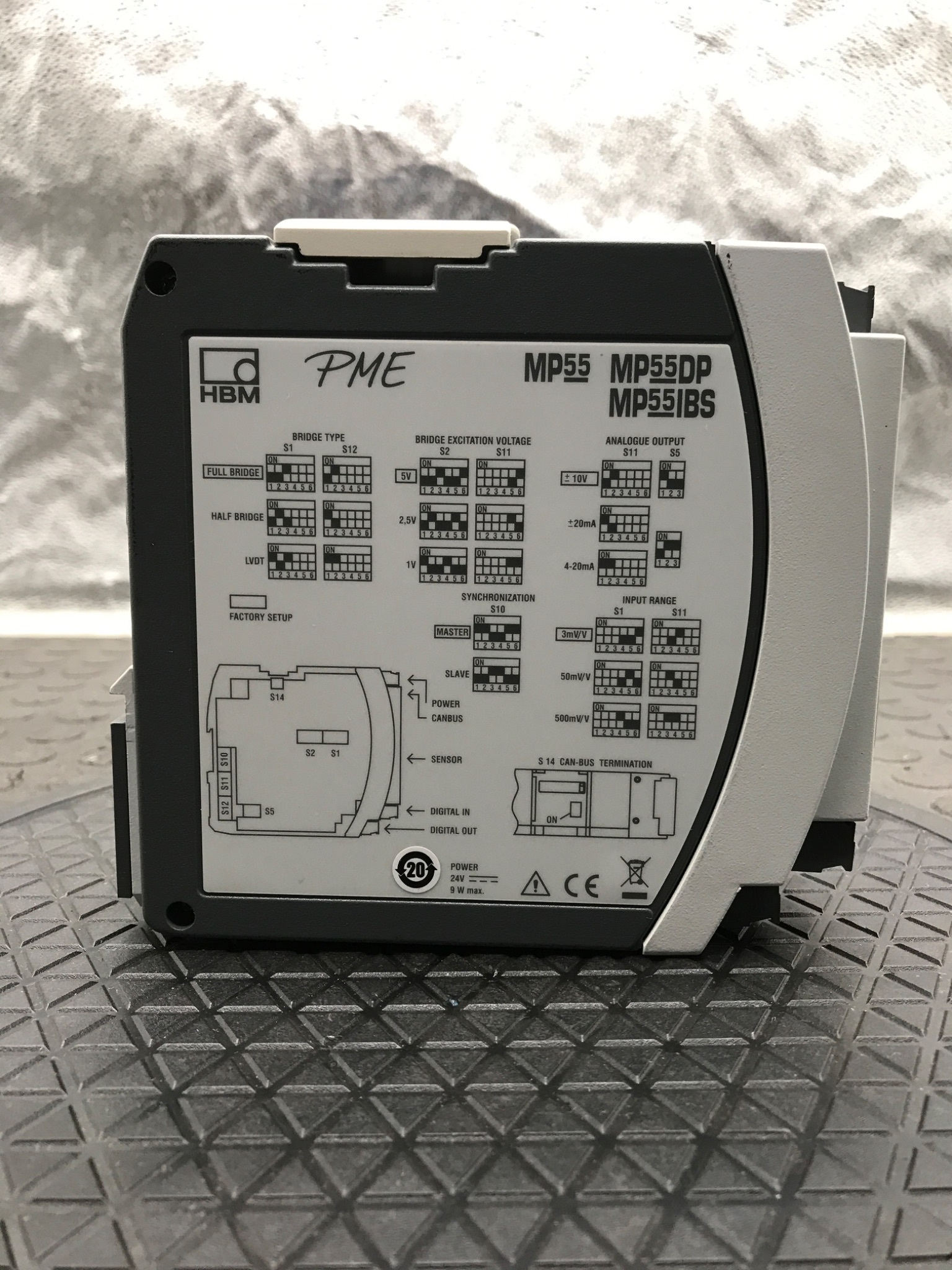 HBM MP55DP PME Weighing Transmitter Signal Conditioner USED 2