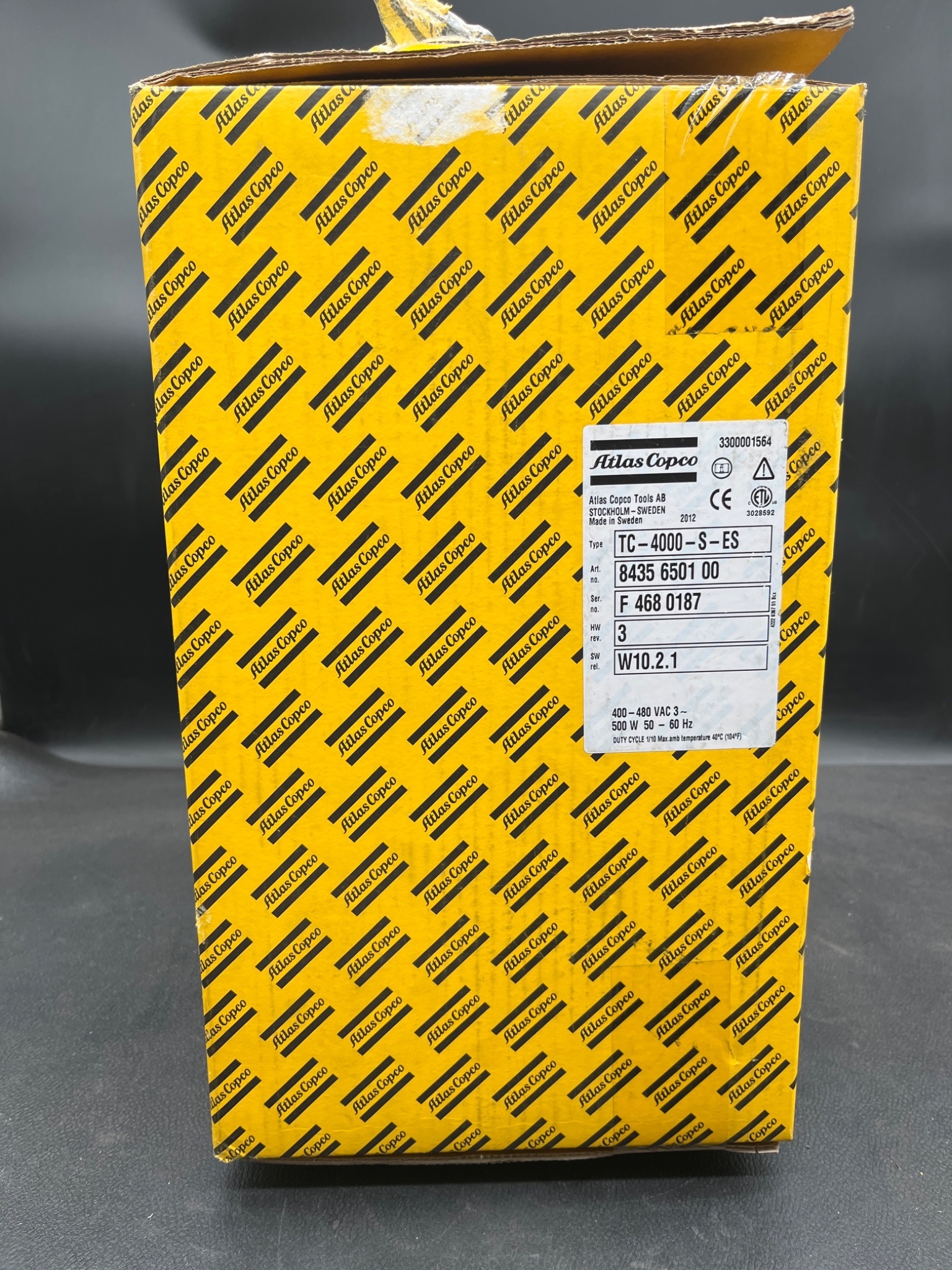 ATLAS COPCO TC-4000-S-ES Tool Controller 400–480VAC 3PH NEW 1