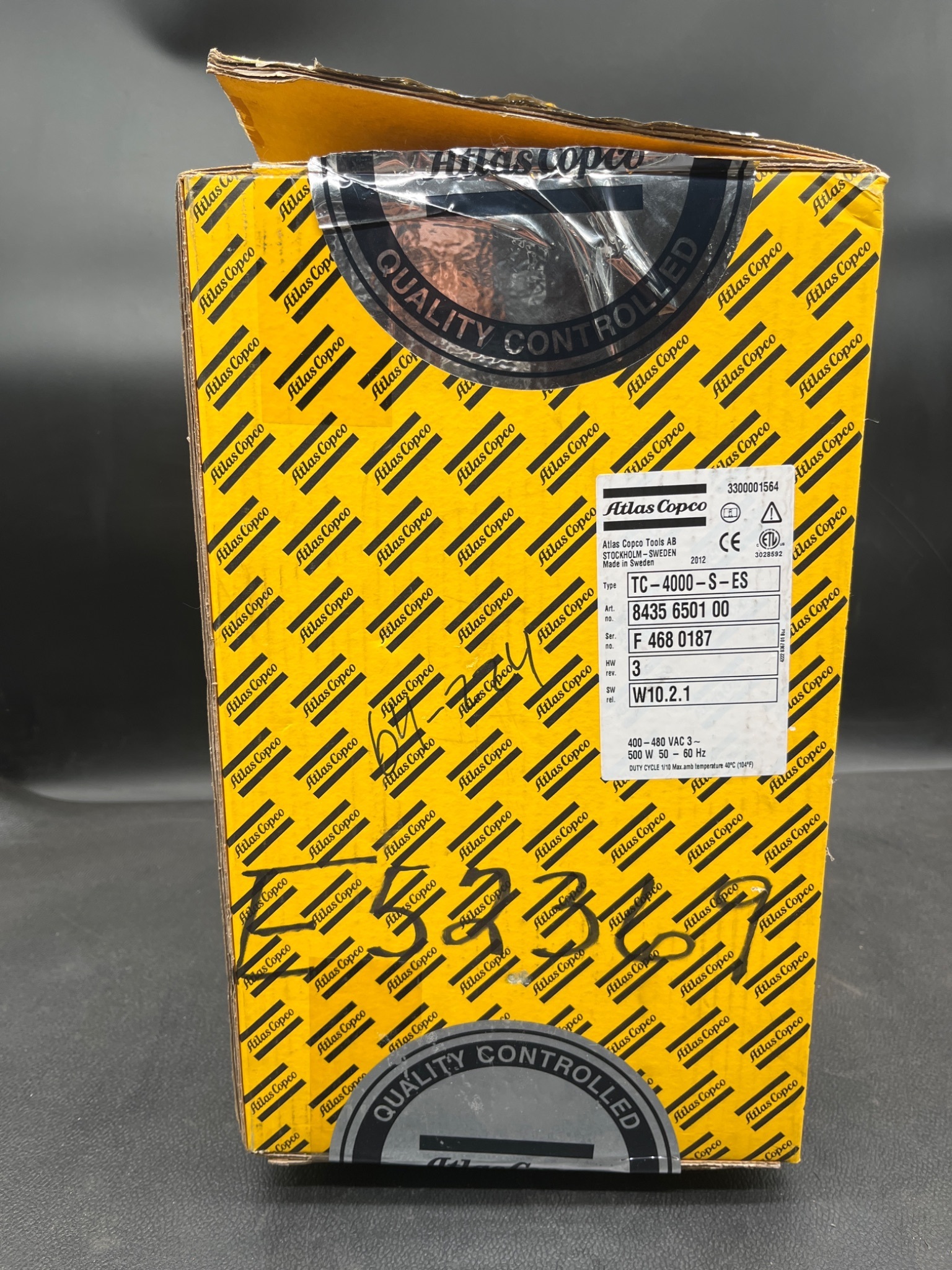 ATLAS COPCO TC-4000-S-ES Tool Controller 400–480VAC 3PH NEW 3