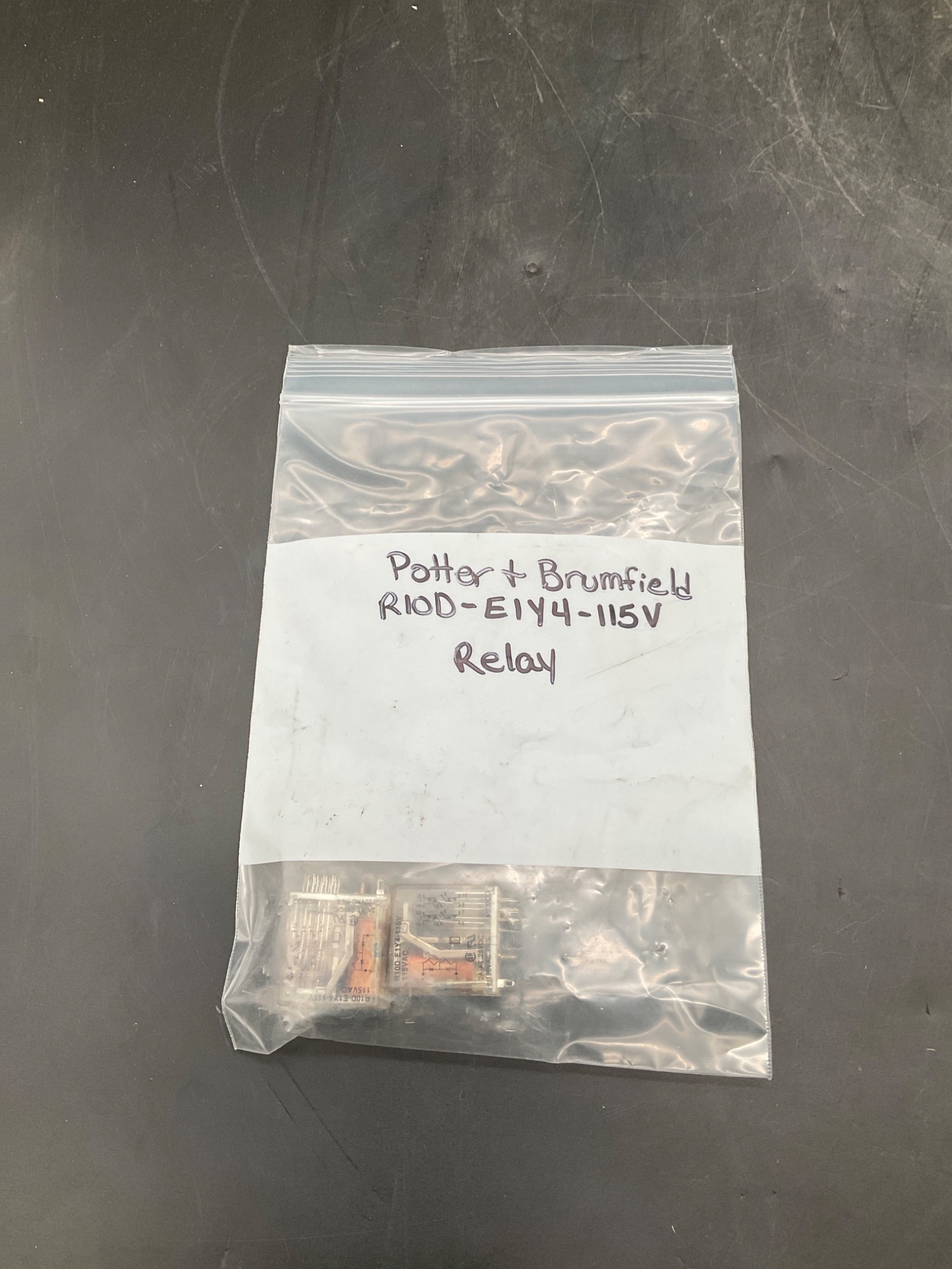 POTTER & BRUMFIELD R10D-E1Y4-115V Fused Relay USED (LOT OF 2) 1