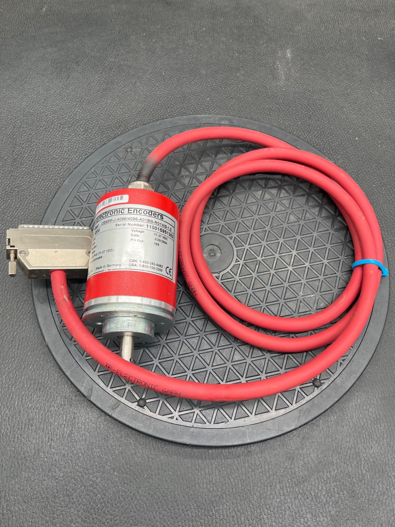 TR Electronic CE65M-J-4096/4096-A01BB-R01WB-1.5 Absolute Rotary Encoder USED 0