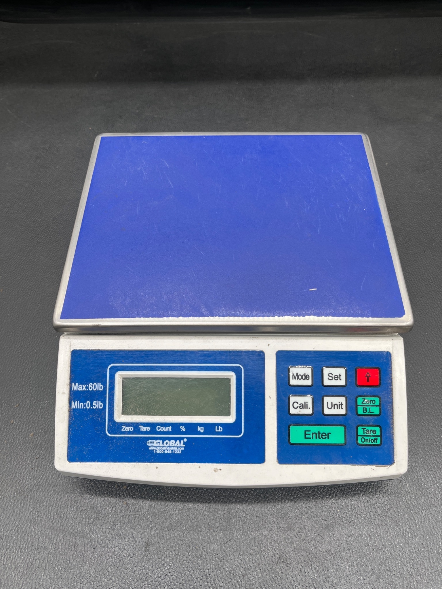 Global Industrial 60lb Digital Bench Scale USED 0