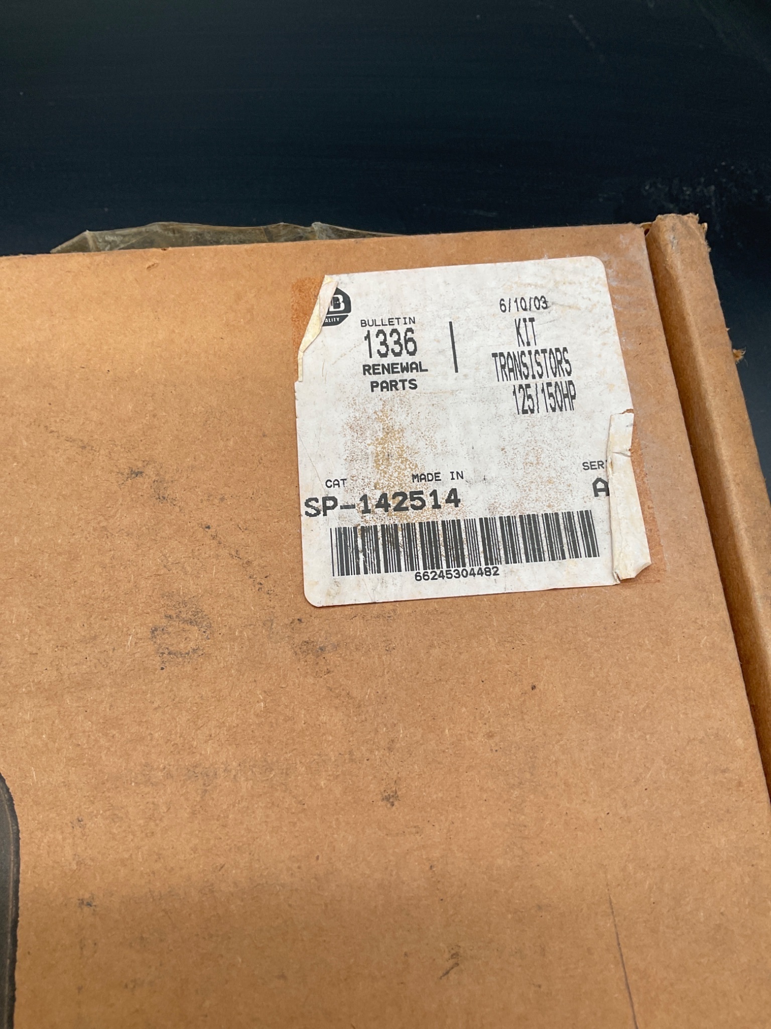 Allen Bradley SP-142514 Transistor Kit Bulletin 1336 NEW 1