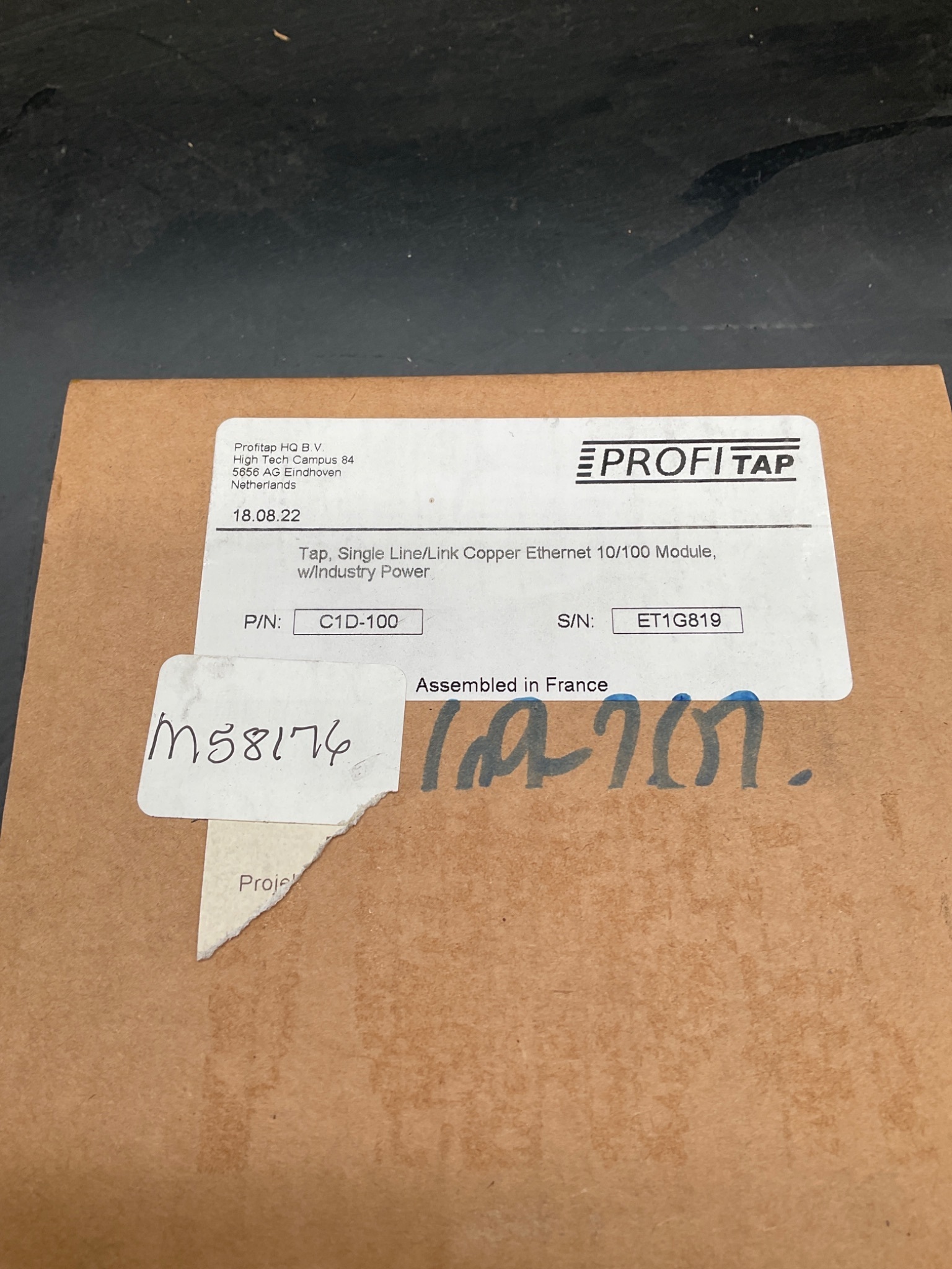 Profitap C1D-100 Ethernet Copper Network Tap 10/100 Module NEW 1
