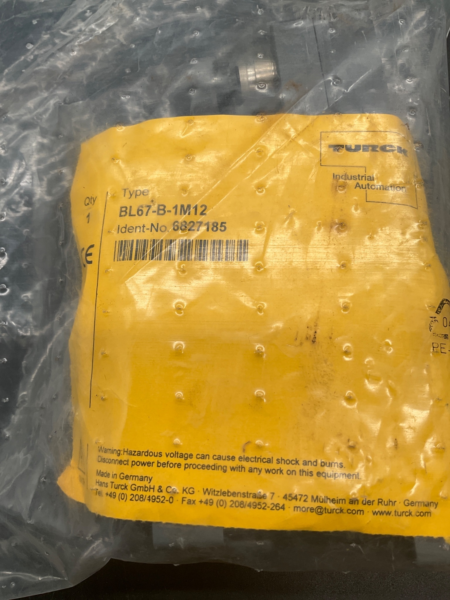 Turck BL67-B-1M12 BL67 Fieldbus Base Module NEW 0