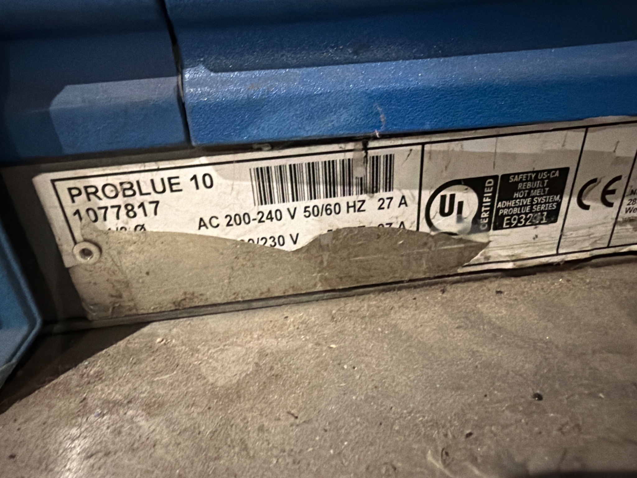 NORDSON PROBLUE 10 Hot Melt Adhesive System with Transformer Cart USED 5