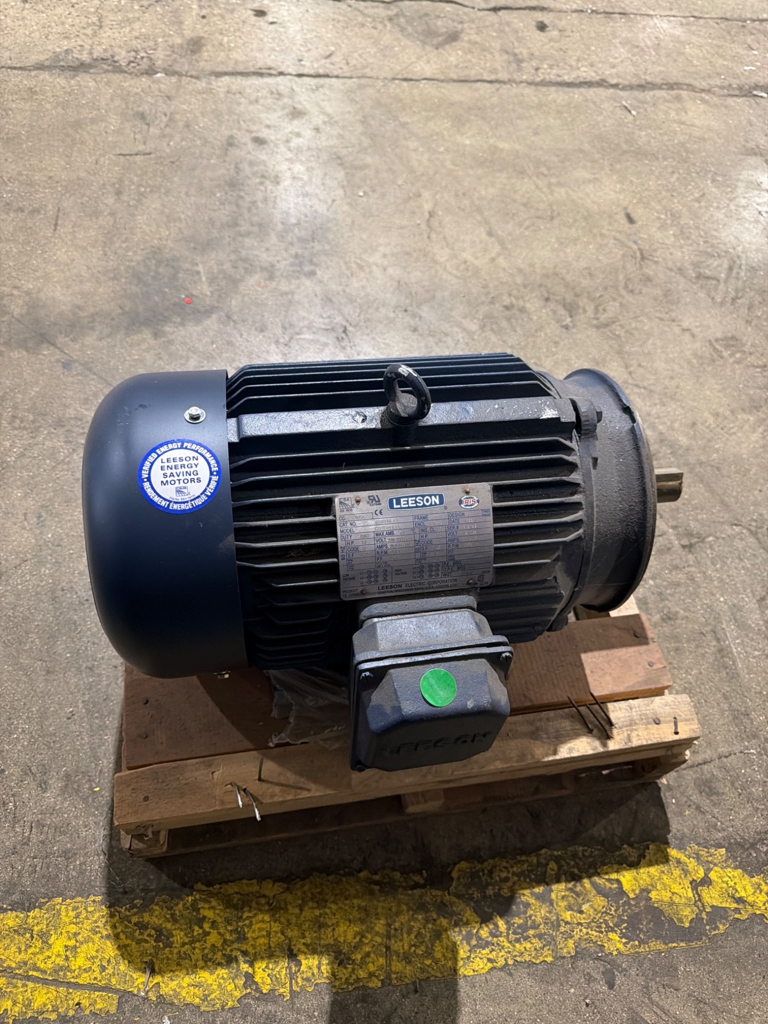 LEESON C215T34FK45C 10 HP 3-Phase Electric Motor NEW 3
