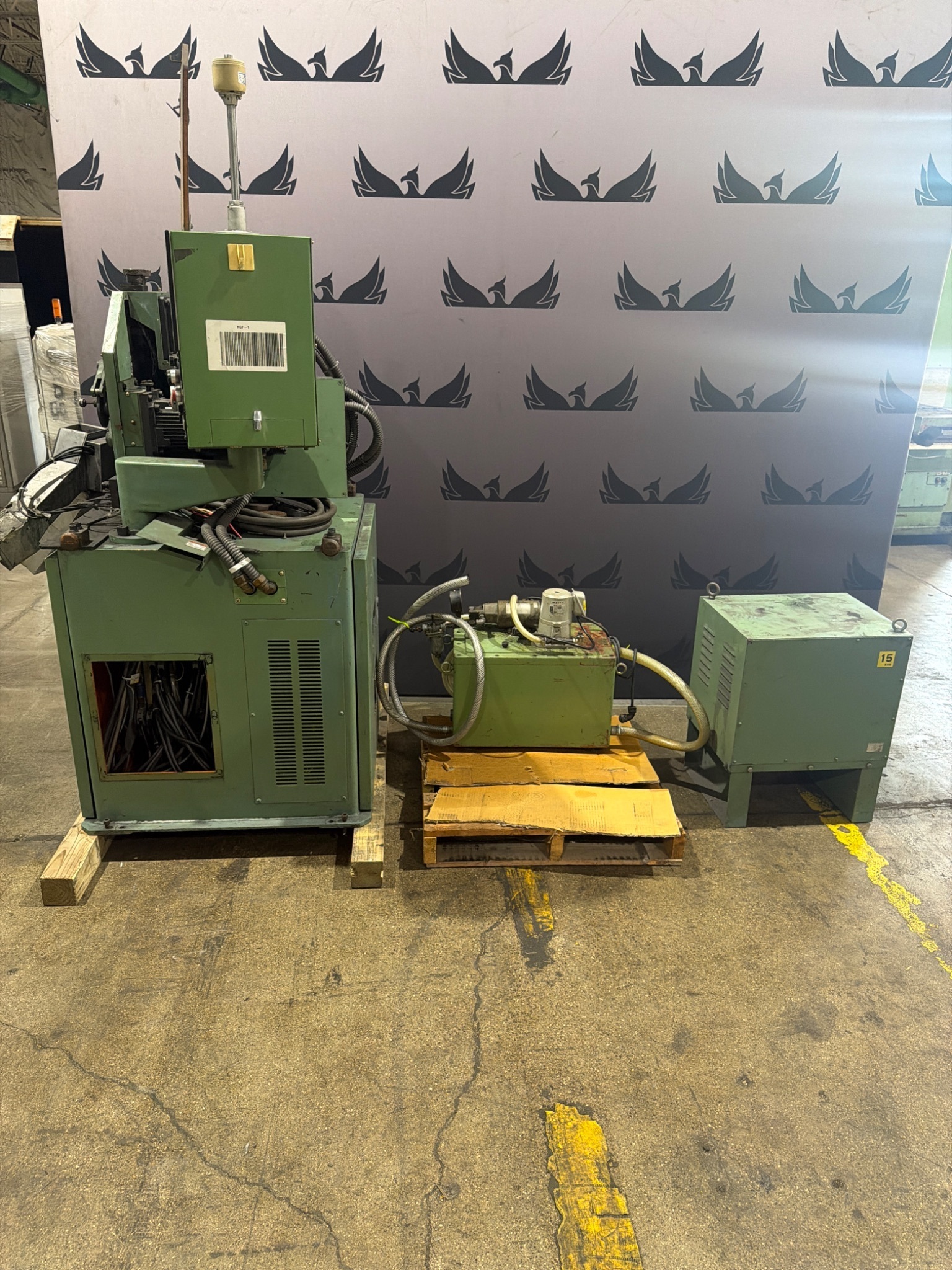 ASAHI-SEIKI NCF-1 Wire Forming Machine with Hydraulic Unit USED 0