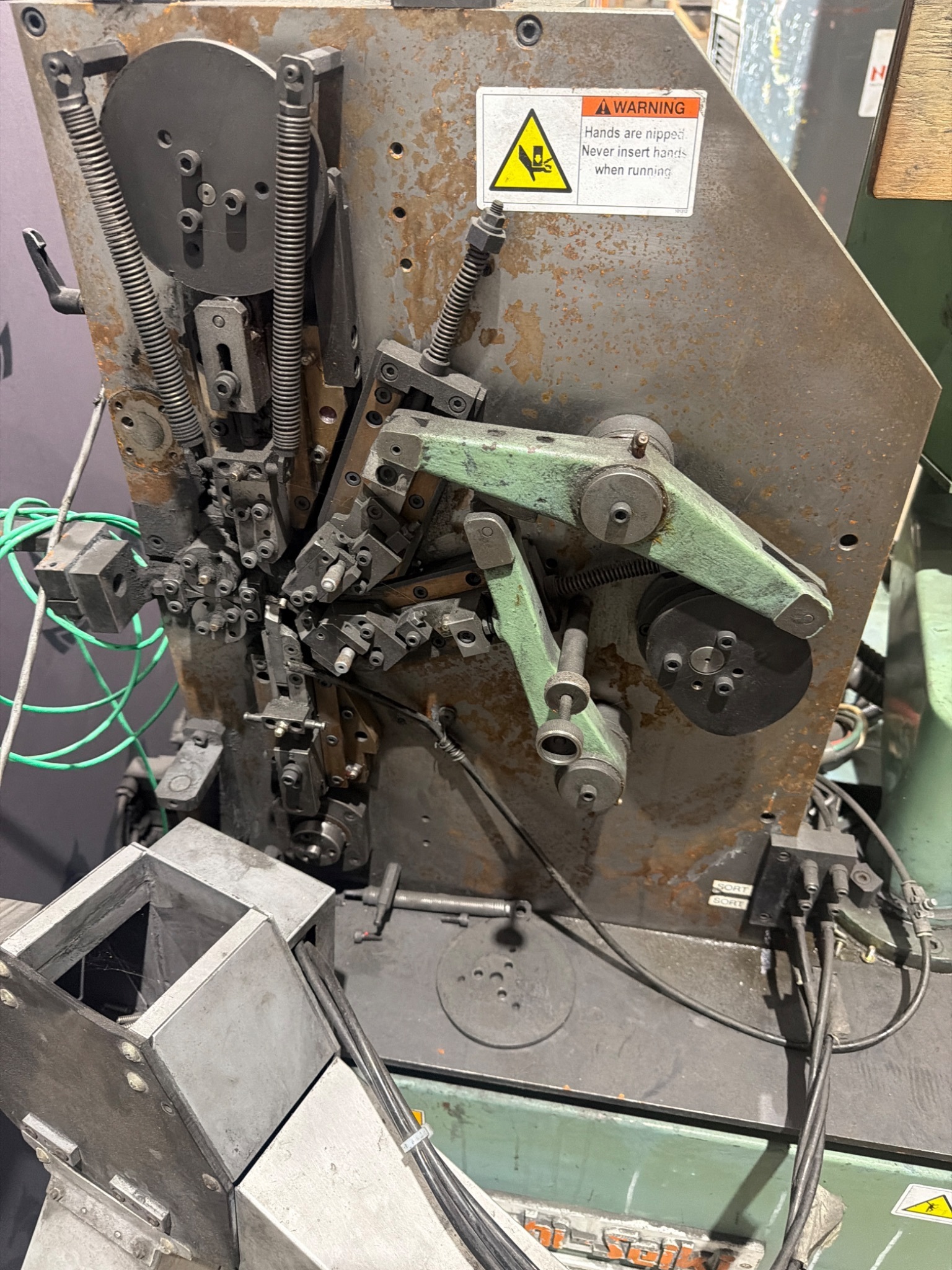 ASAHI-SEIKI NCF-1 Wire Forming Machine with Hydraulic Unit USED 5