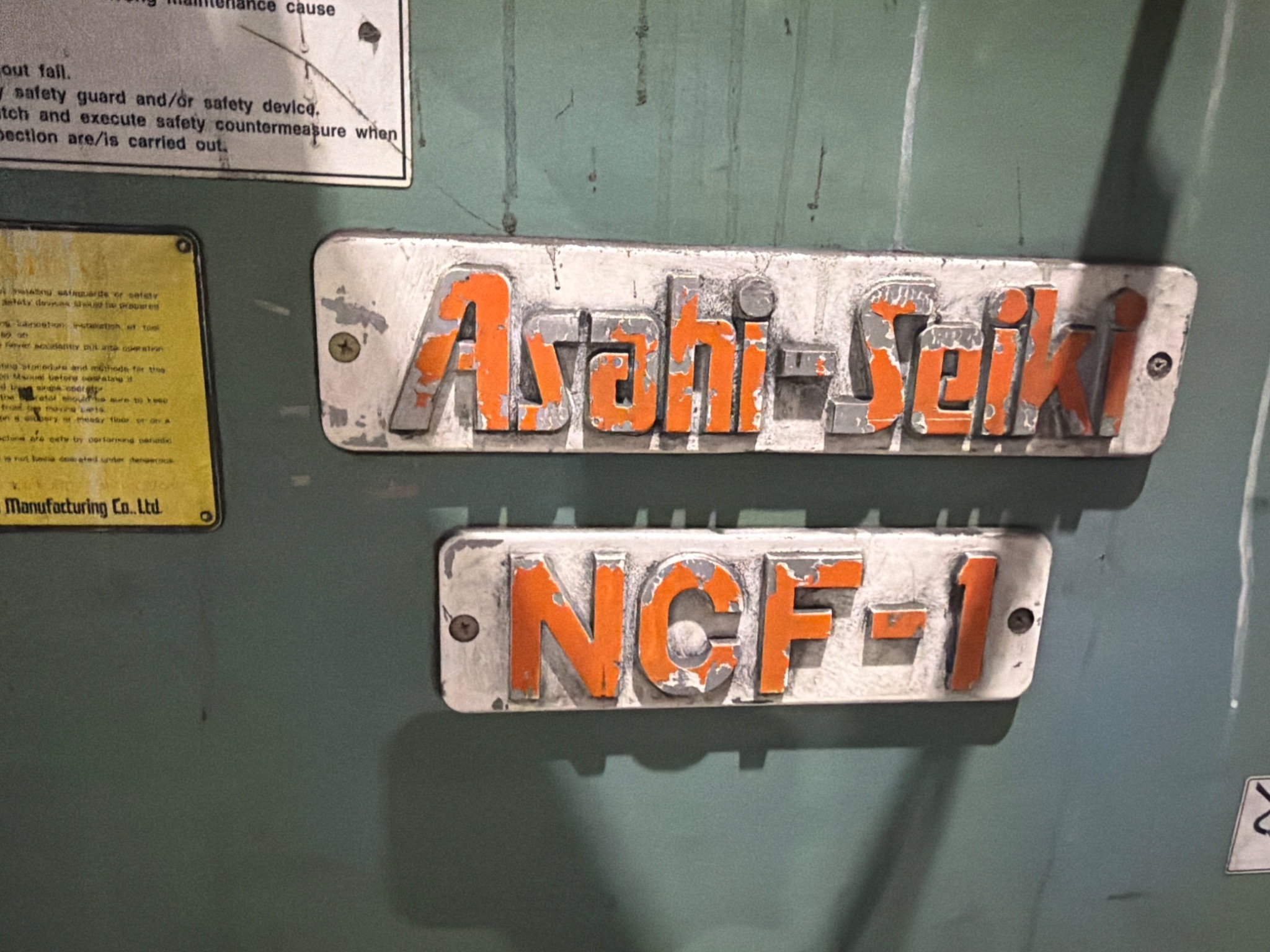 ASAHI-SEIKI NCF-1 Wire Forming Machine with Hydraulic Unit USED 13