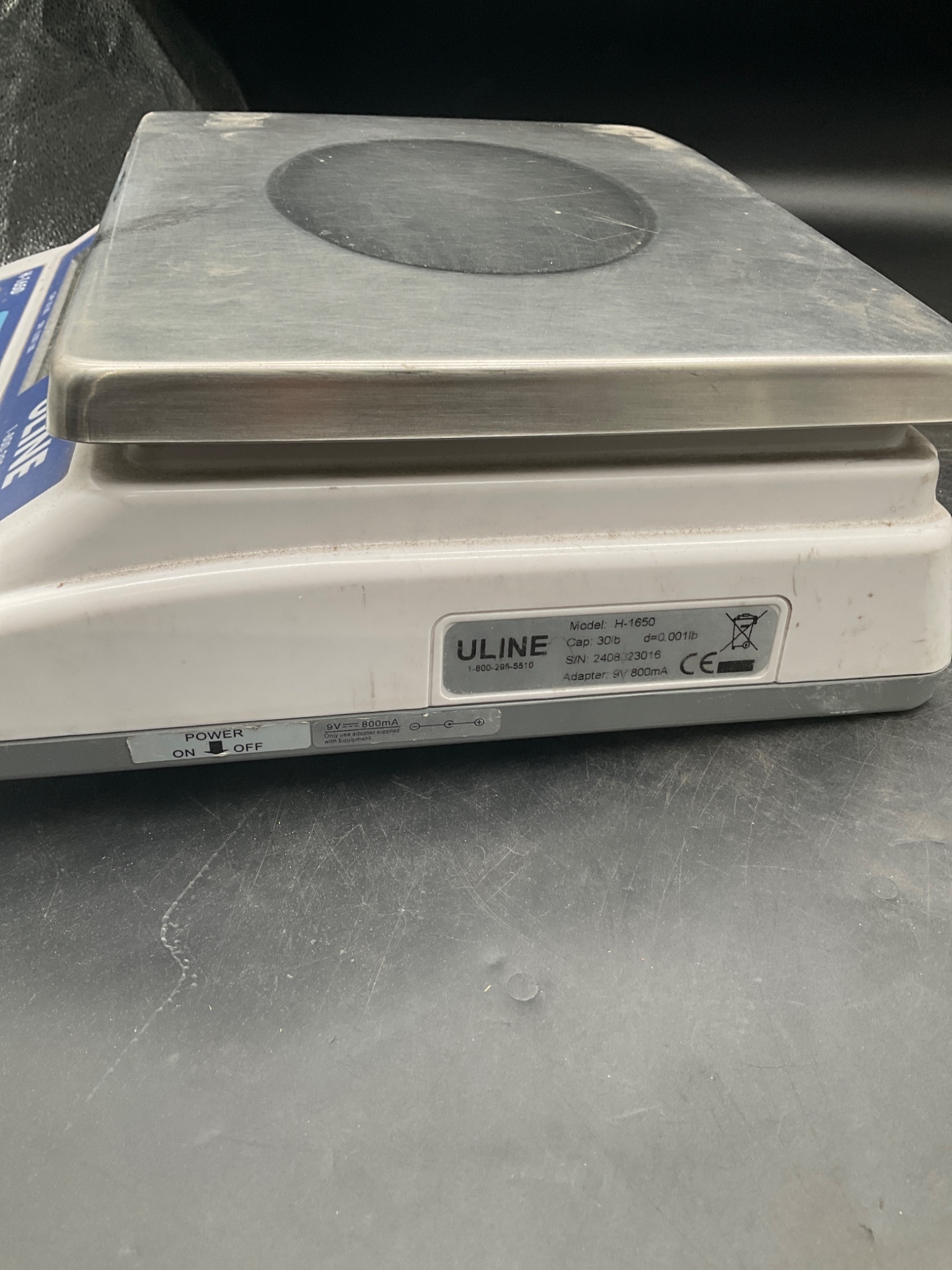 Uline H-1650 Digital Bench Scale 30lb Capacity USED 4