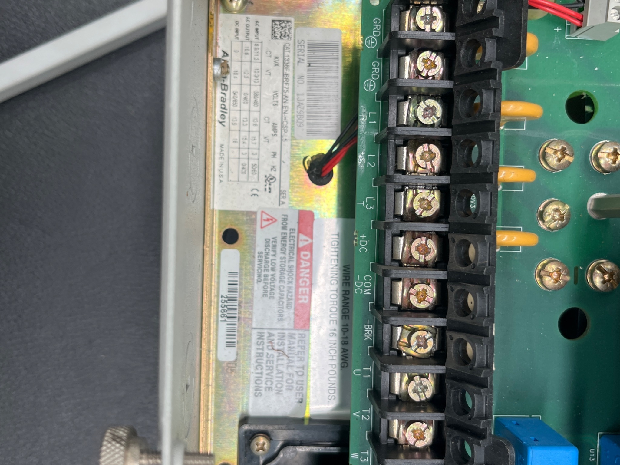 ALLEN-BRADLEY 1336F-BRF10-AN-EN Series C AC Drive USED 11