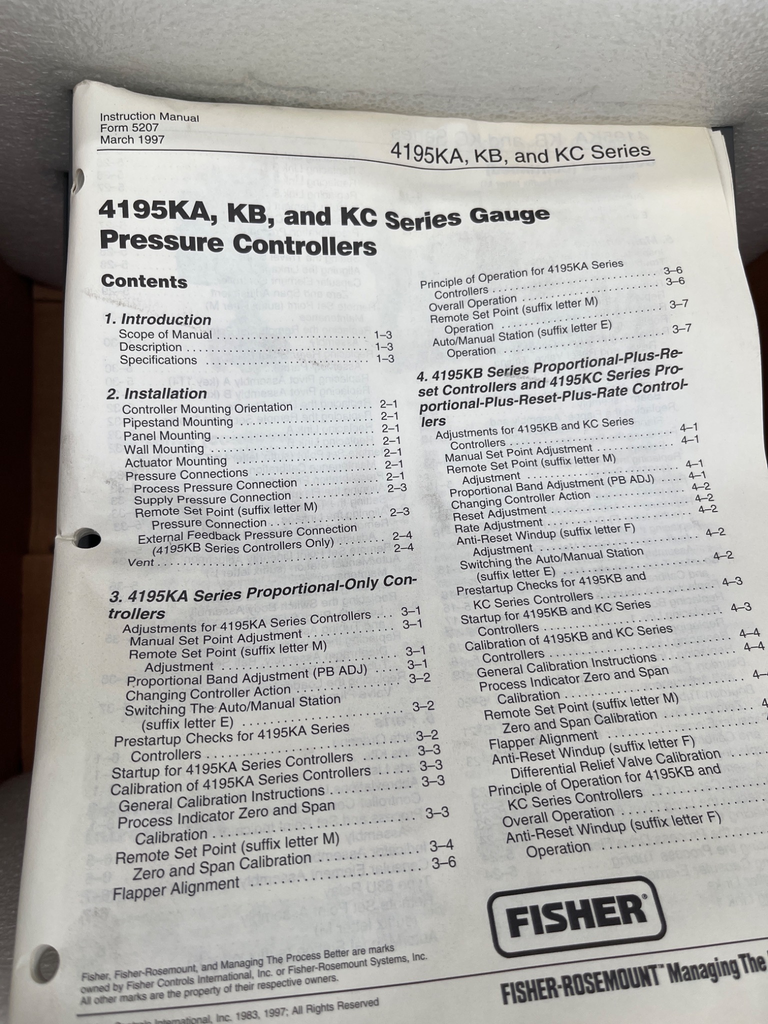 FISHER 4195KBR-533 Wizard Pneumatic Controller NEW 7