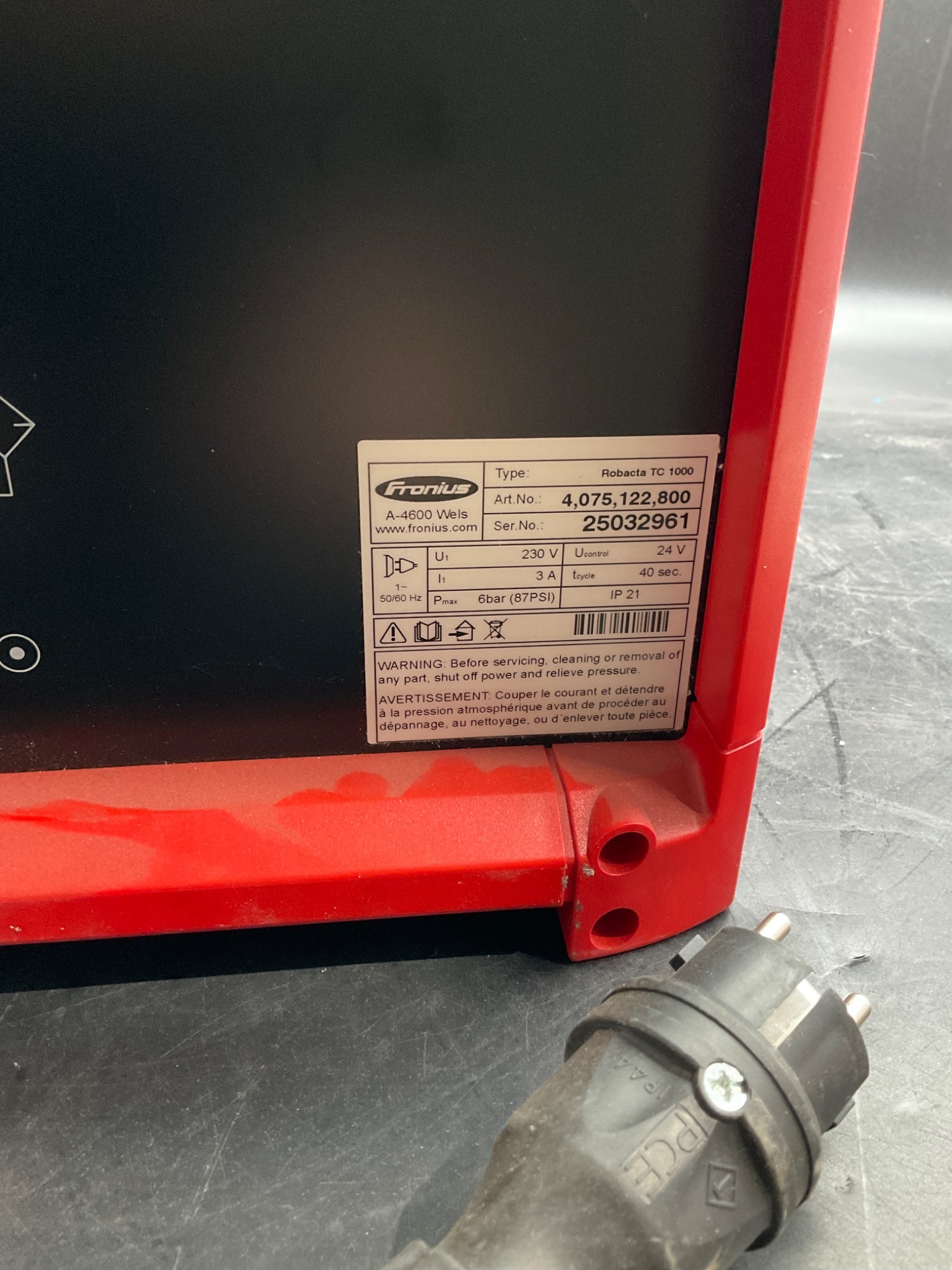 FRONIUS ROBACTA TC 1000 Welding Torch Controller USED 4