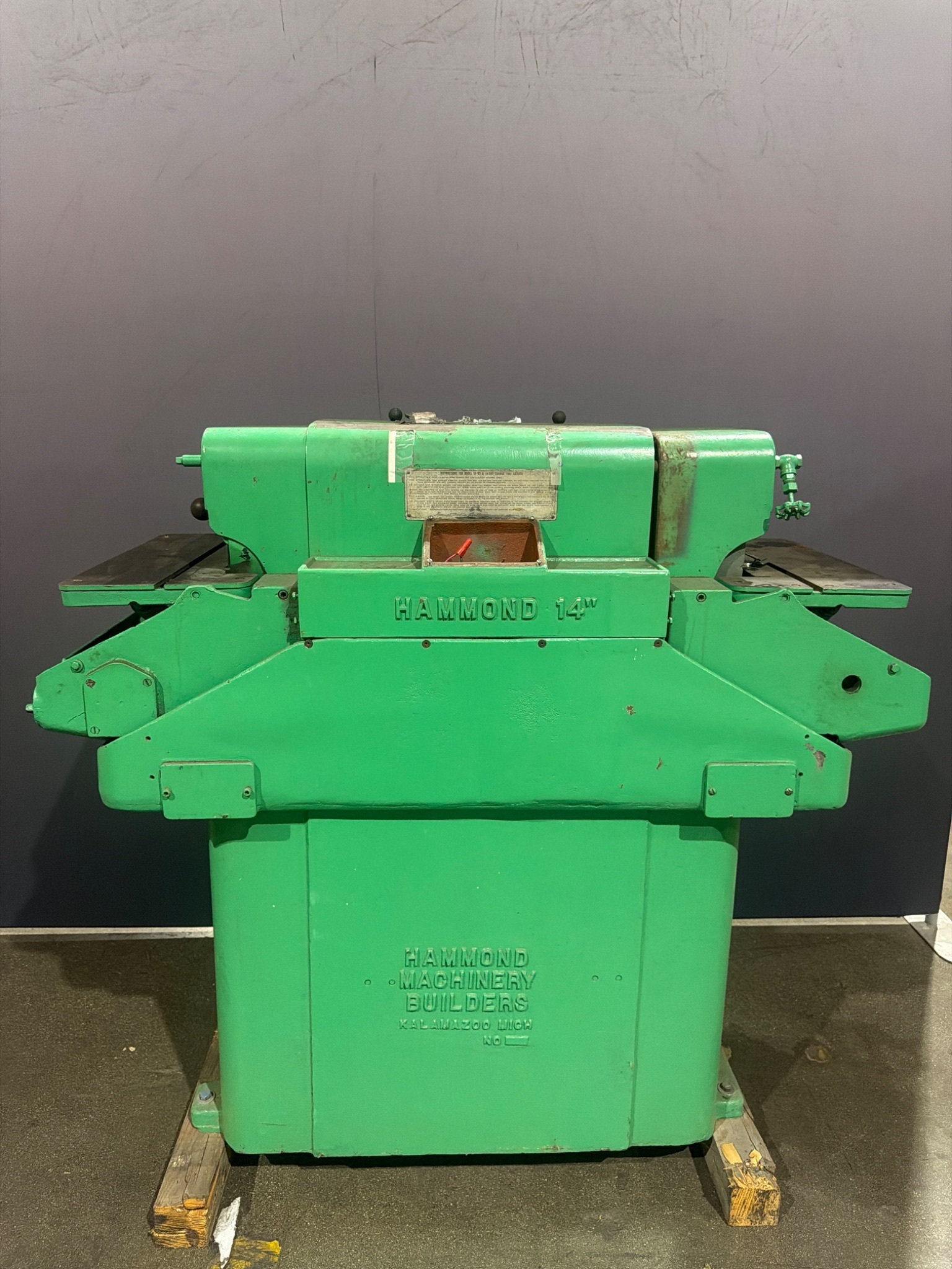 HAMMOND 14" Industrial Abrasive Cutoff Saw (Wet-Type / Dual-Wheel Enclosed Design) USED 0