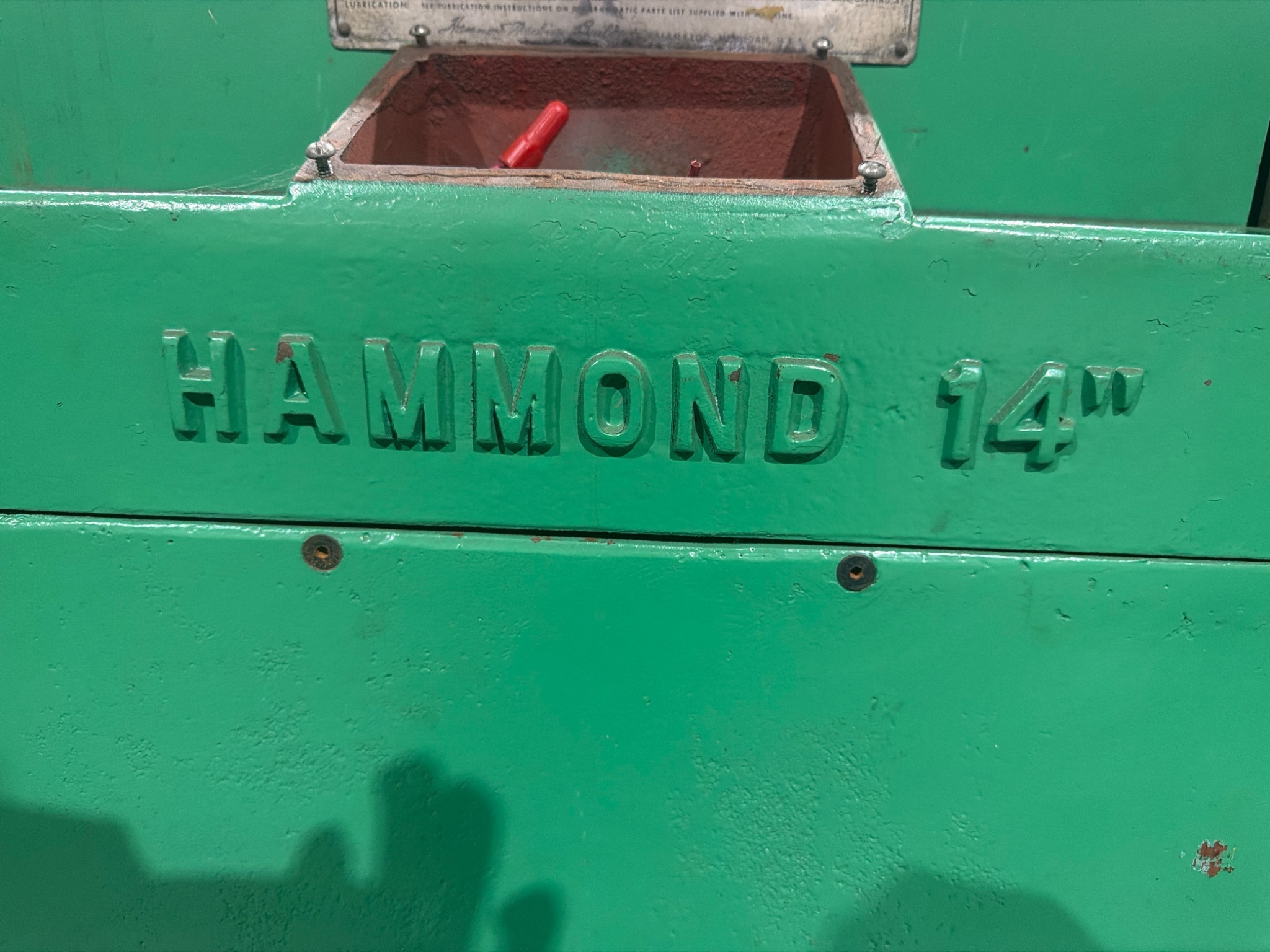 HAMMOND 14" Industrial Abrasive Cutoff Saw (Wet-Type / Dual-Wheel Enclosed Design) USED 5
