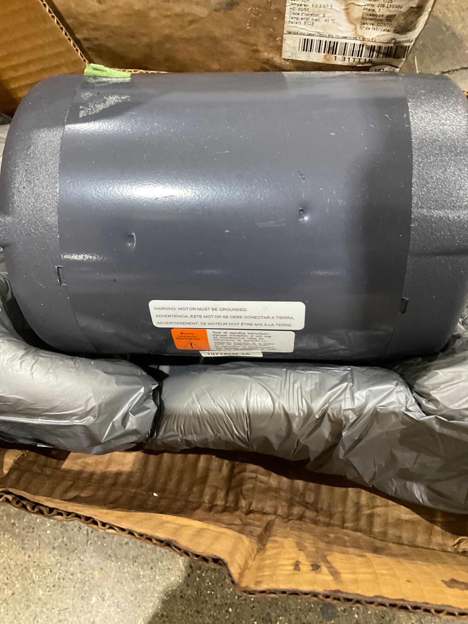 DAYTON 31TT15 3PH General Purpose Motor, 1HP / 1800 RPM / 56H - NEW 2
