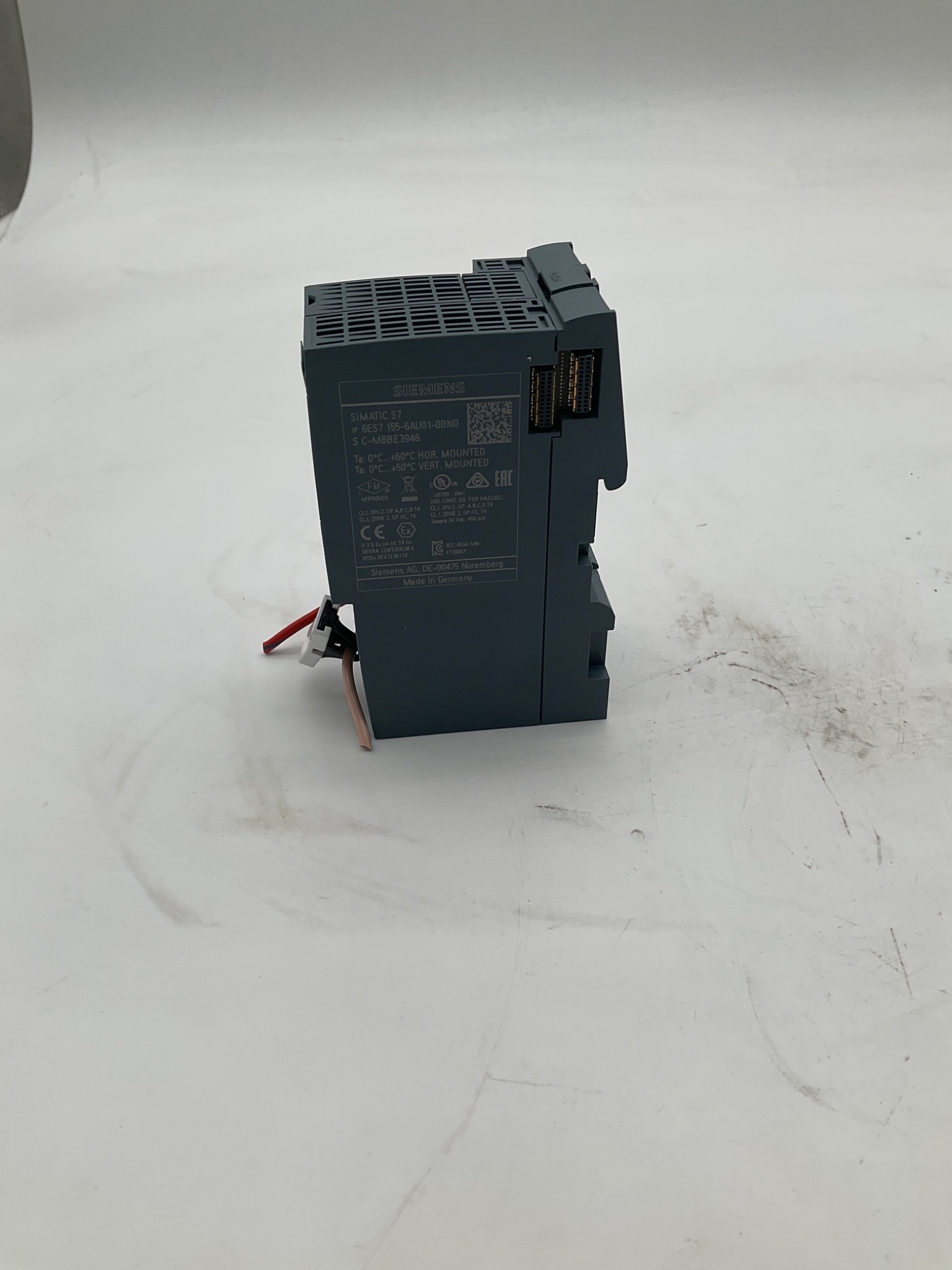 SIEMENS 6ES7193-6AR00-0AA0 ET200SP Base w/ 6ES7155-6AU01-0BN0 Interface Module USED 1