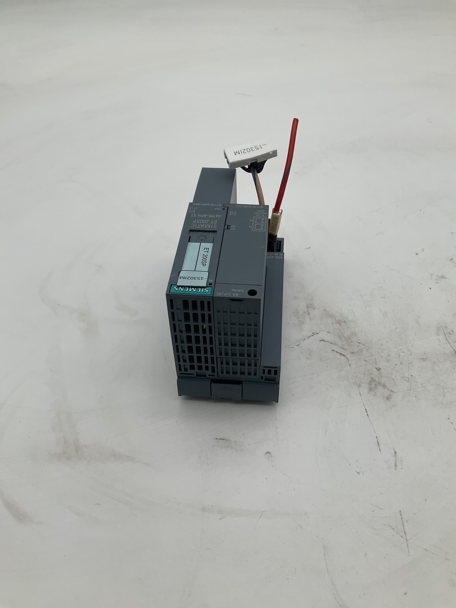 SIEMENS 6ES7193-6AR00-0AA0 ET200SP Base w/ 6ES7155-6AU01-0BN0 Interface Module USED 3