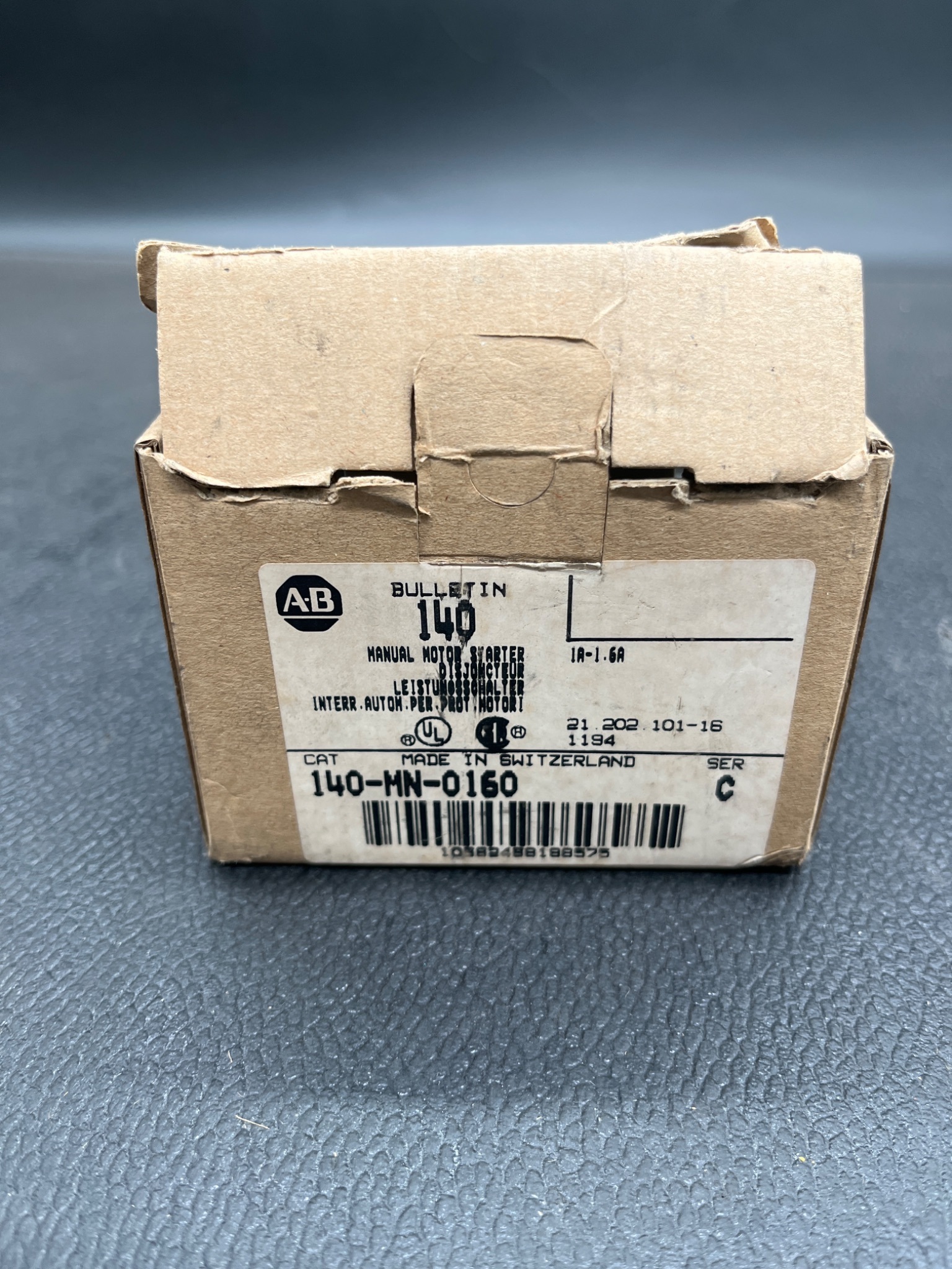 Allen-Bradley 140-MN-0160 Manual Motor Starter 1–1.6A NEW 0