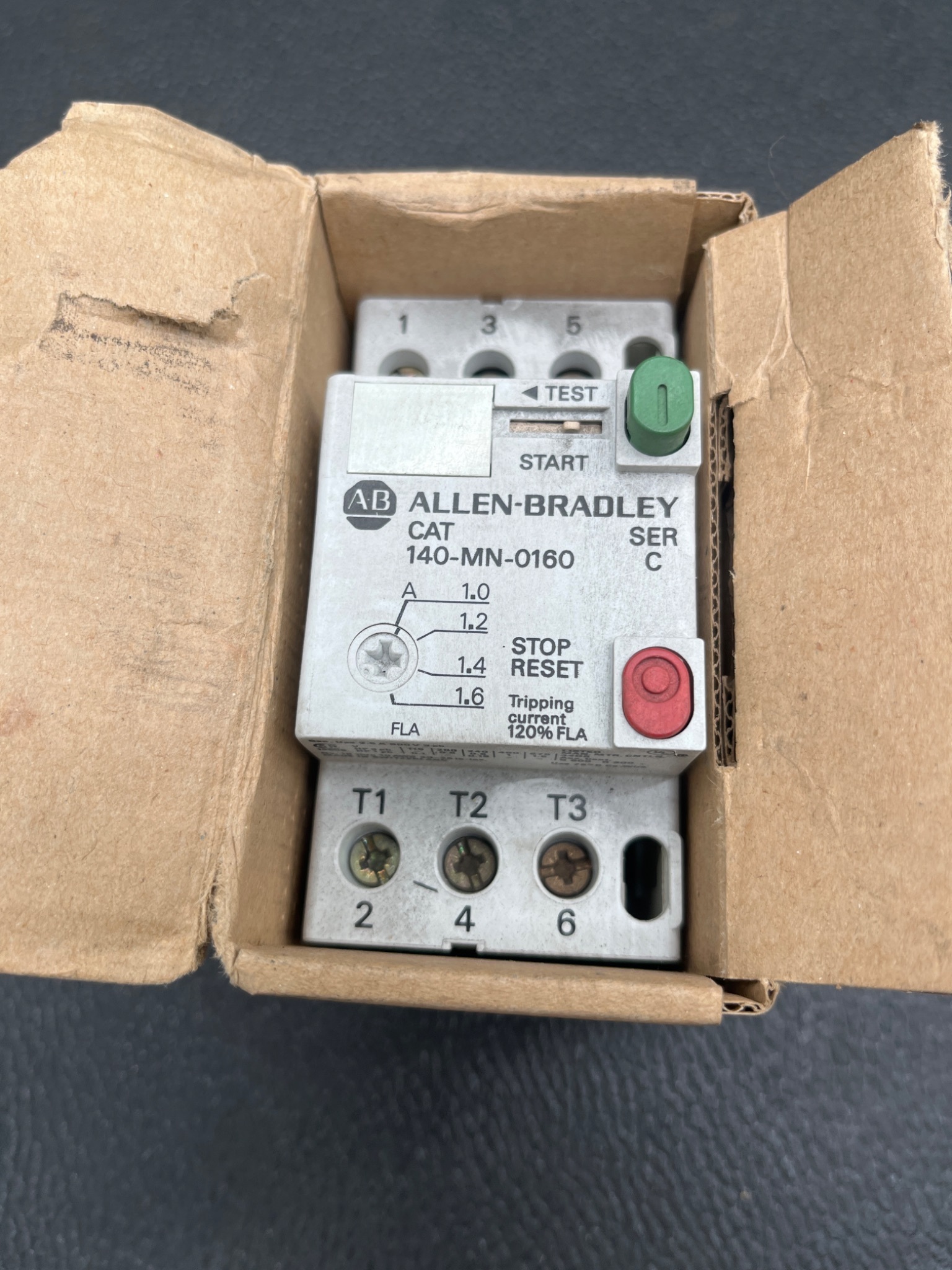 Allen-Bradley 140-MN-0160 Manual Motor Starter 1–1.6A NEW 1