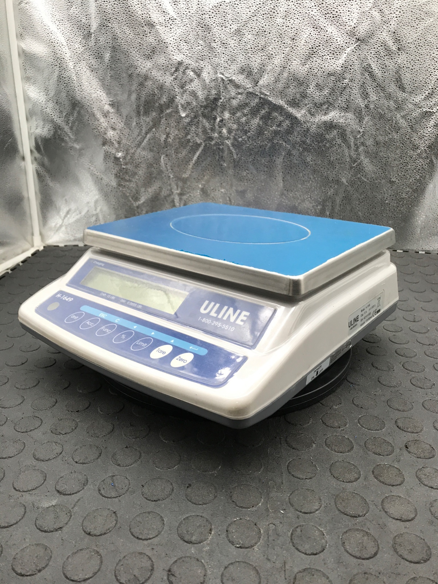 Uline H-1649 Digital Bench Scale 12 lb Capacity USED 0