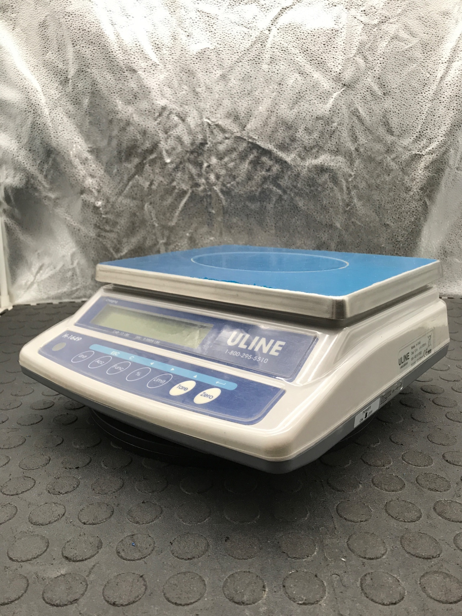 Uline H-1649 Digital Bench Scale 12 lb Capacity USED 2