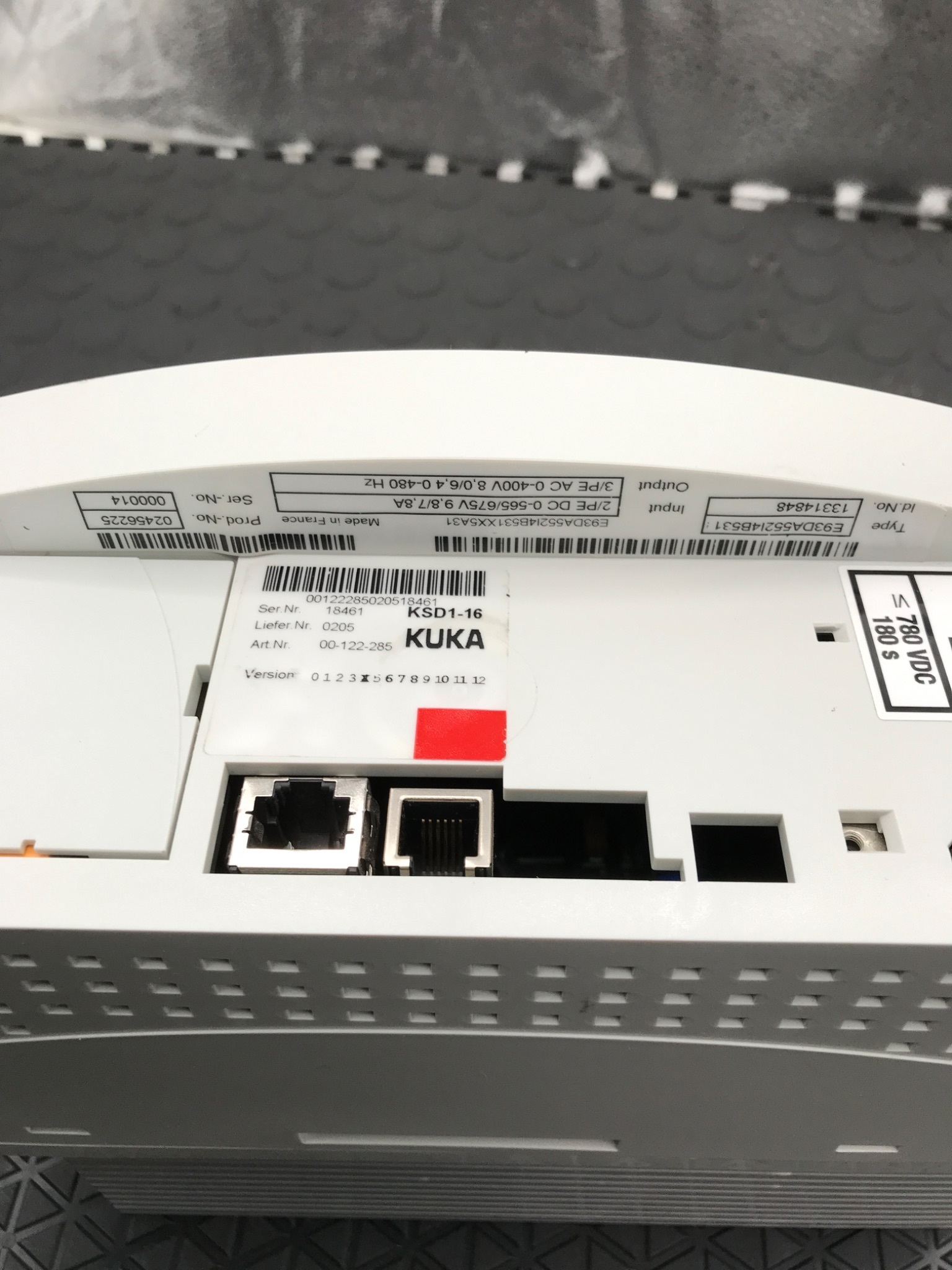 KUKA E93DA552I4B531 KSD1-16 Servo Drive Module USED 3